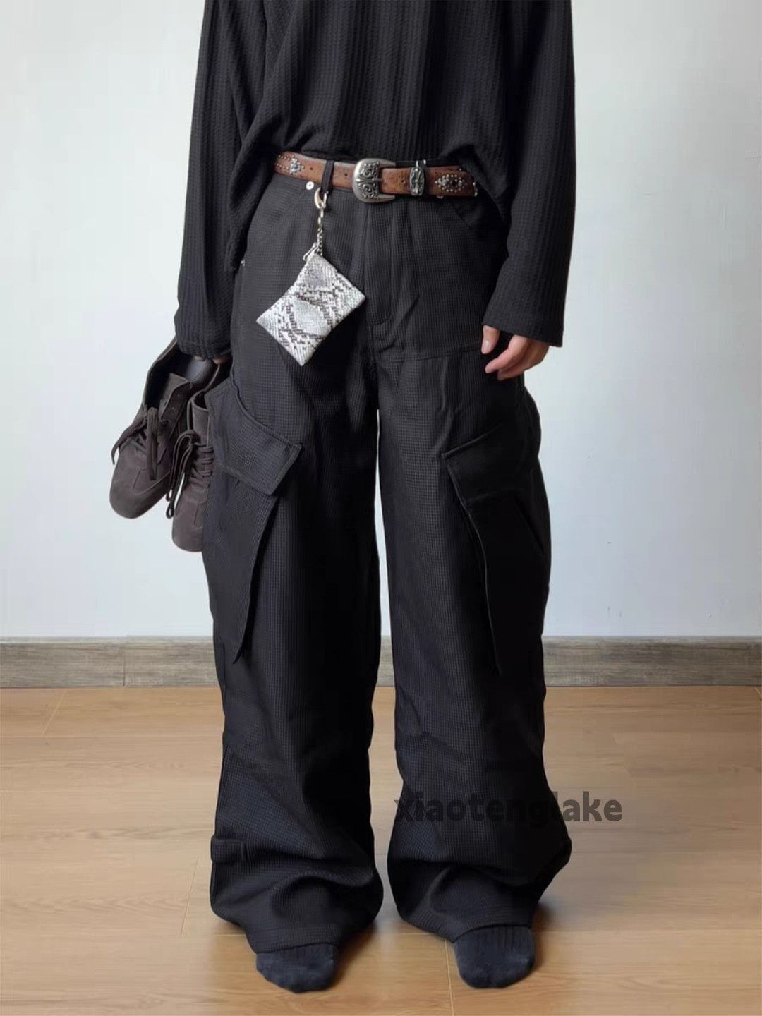 Vintage xz military outdoor tactical loose baggy cargo flared pants Size US 30 / EU 46 - 6 Thumbnail