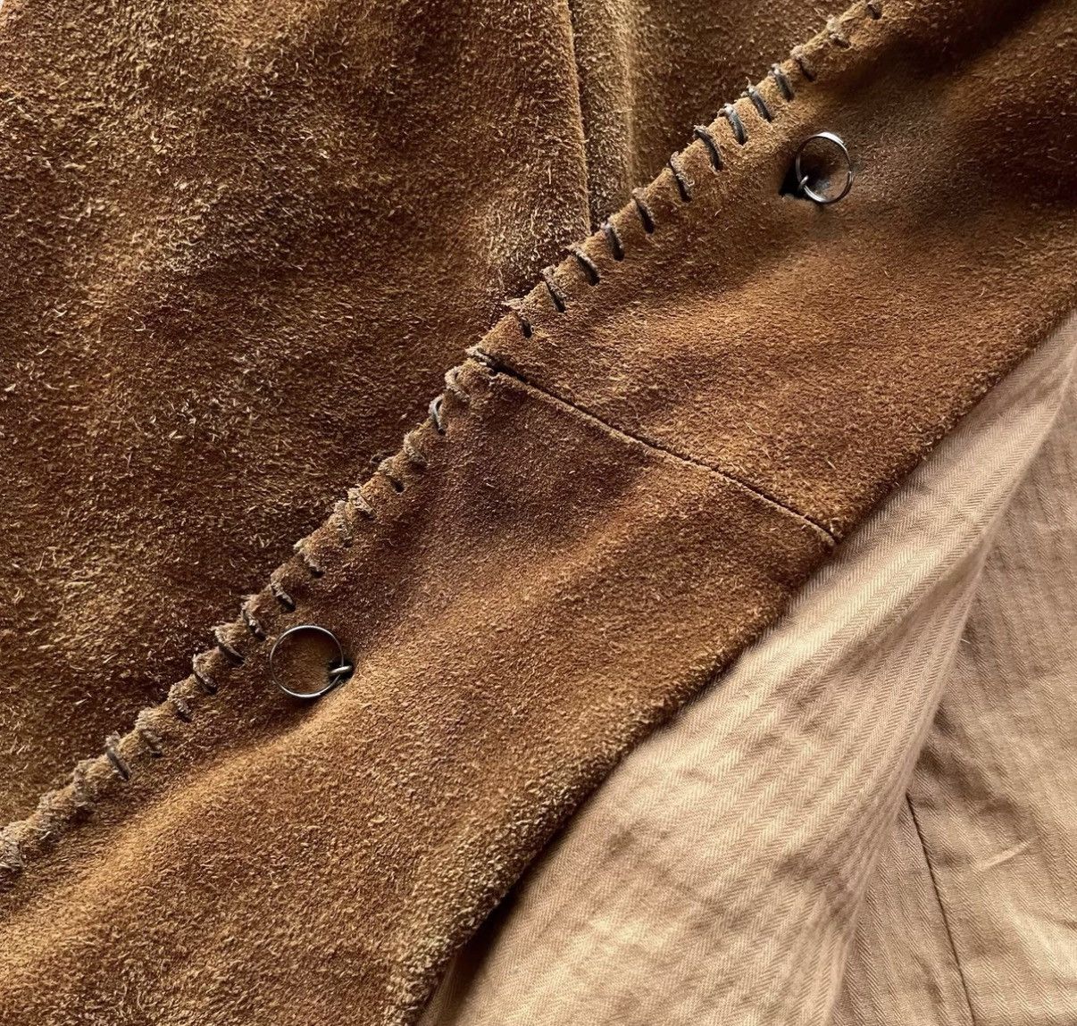 Polo Ralph Lauren RL Western Fringe Suede Jacket Ralph Lauren Polo K22 Size US S / EU 44-46 / 1 - 7 Thumbnail
