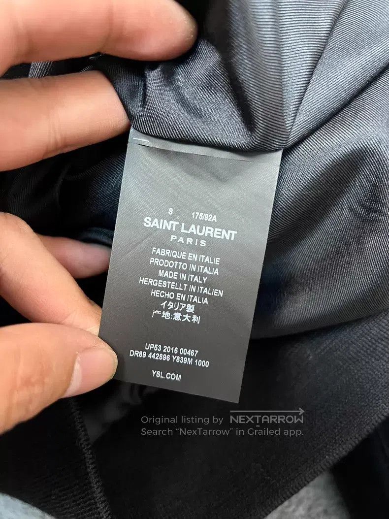 Saint Laurent Paris Saint Laurent Paris Black Chain and Studs Velvet Jacket Size US S / EU 44-46 / 1 - 5 Thumbnail