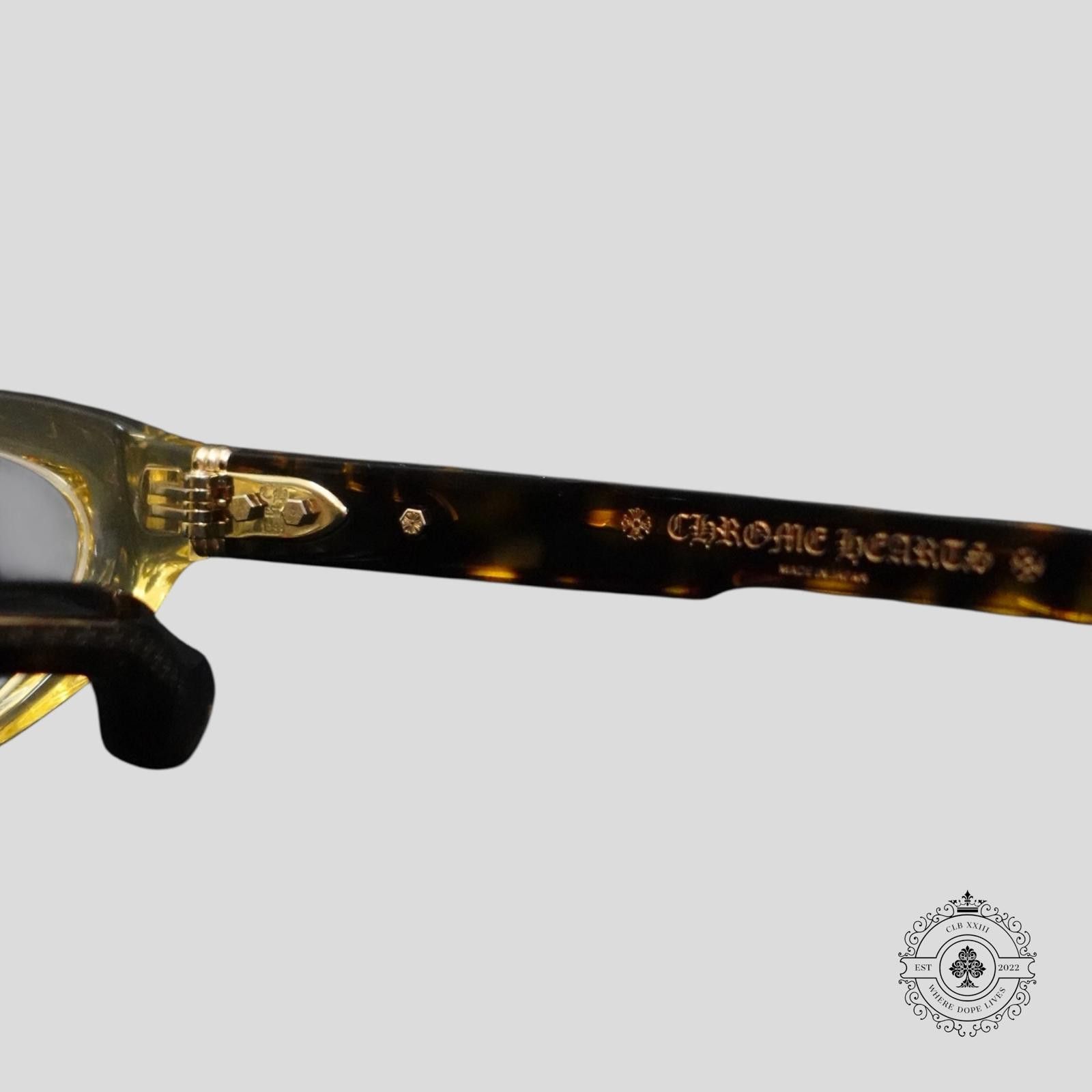 Chrome Hearts Chrome Hearts Blaster-A Glasses in Tortoise Shell/Gold Size ONE SIZE - 6 Thumbnail