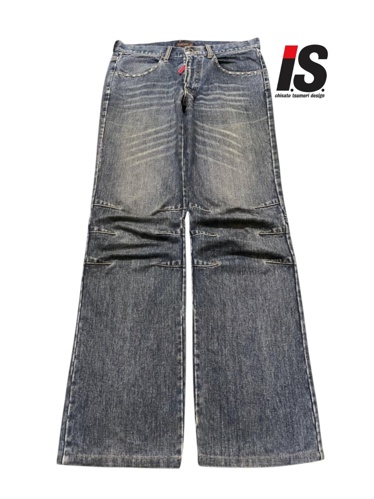 291295=Homme Vintage Japan 291295 Homme Mud Wash Faded Clawmark Loose Fit Size US 31 - 1 Thumbnail