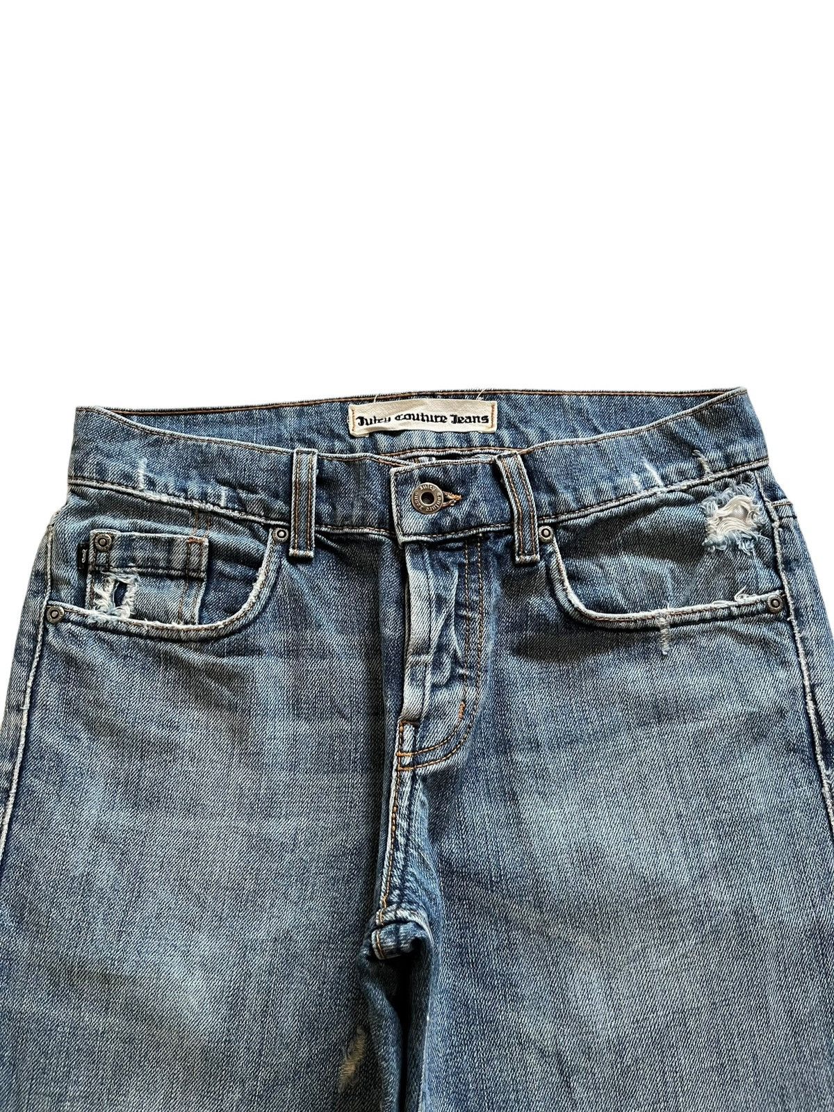 Japanese Brand Vintage Japanese Brand Faded Wash Distressed Flared Jeans Size US 29 - 4 Thumbnail