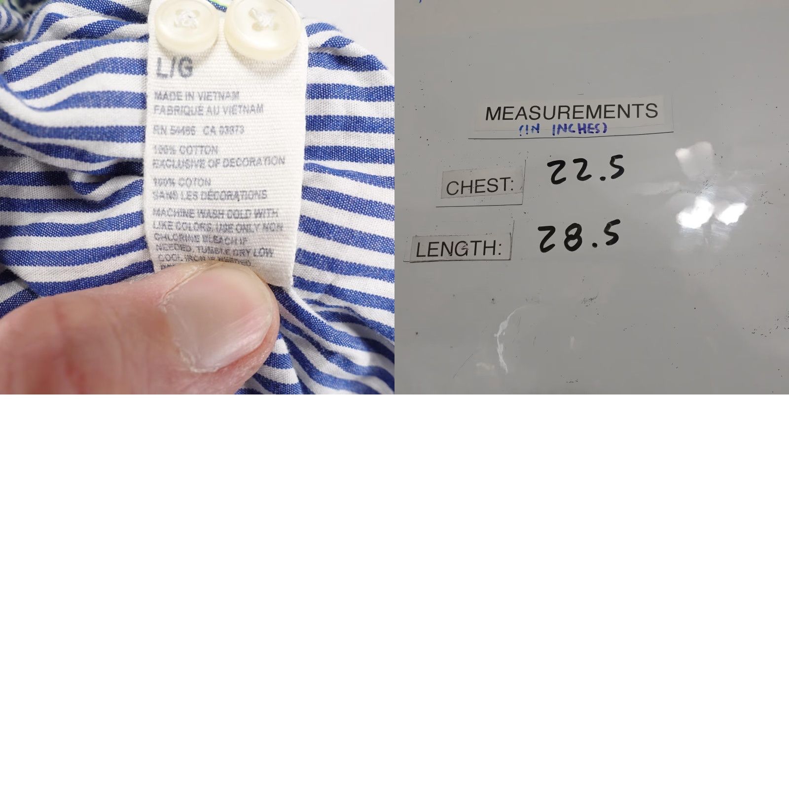 American Eagle Outfitters American Eagle Shirt Mens Large Blue Stripe Long Sleeve Button Down Athletic Fit Size US L / EU 52-54 / 3 - 8 Thumbnail