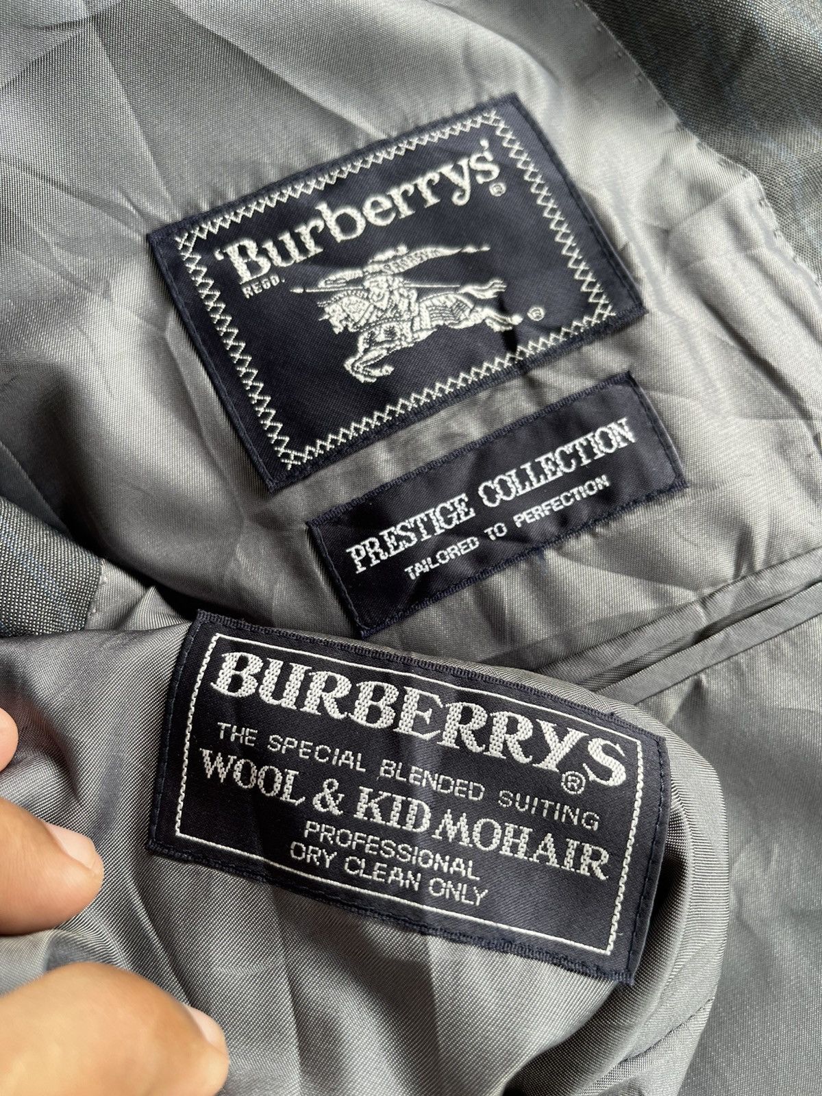 Burberry Prorsum 🔥Vintage Burberrys Men's Wool Classic Blazer Jacket Size US M / EU 48-50 / 2 - 8 Thumbnail