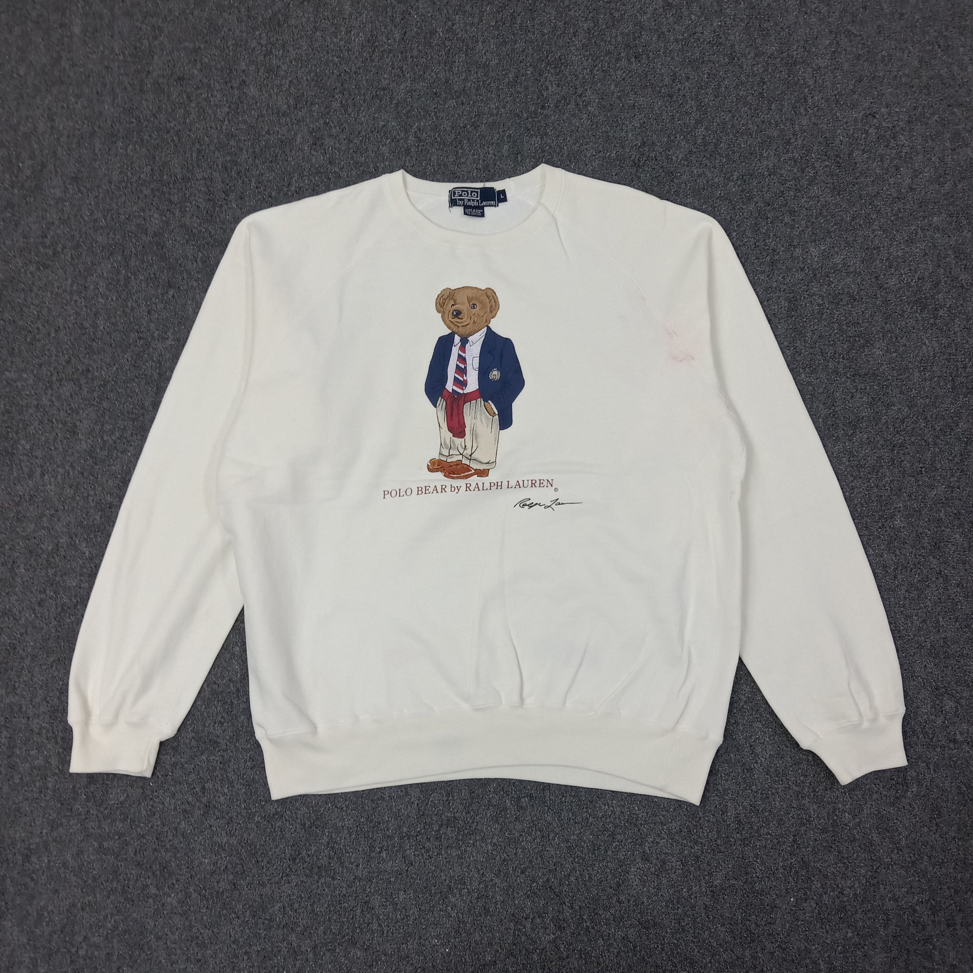 Polo Ralph Lauren Polo Bear by Ralph Lauren American Sweatshirt C241N4 Size US L / EU 52-54 / 3 - 1 Thumbnail
