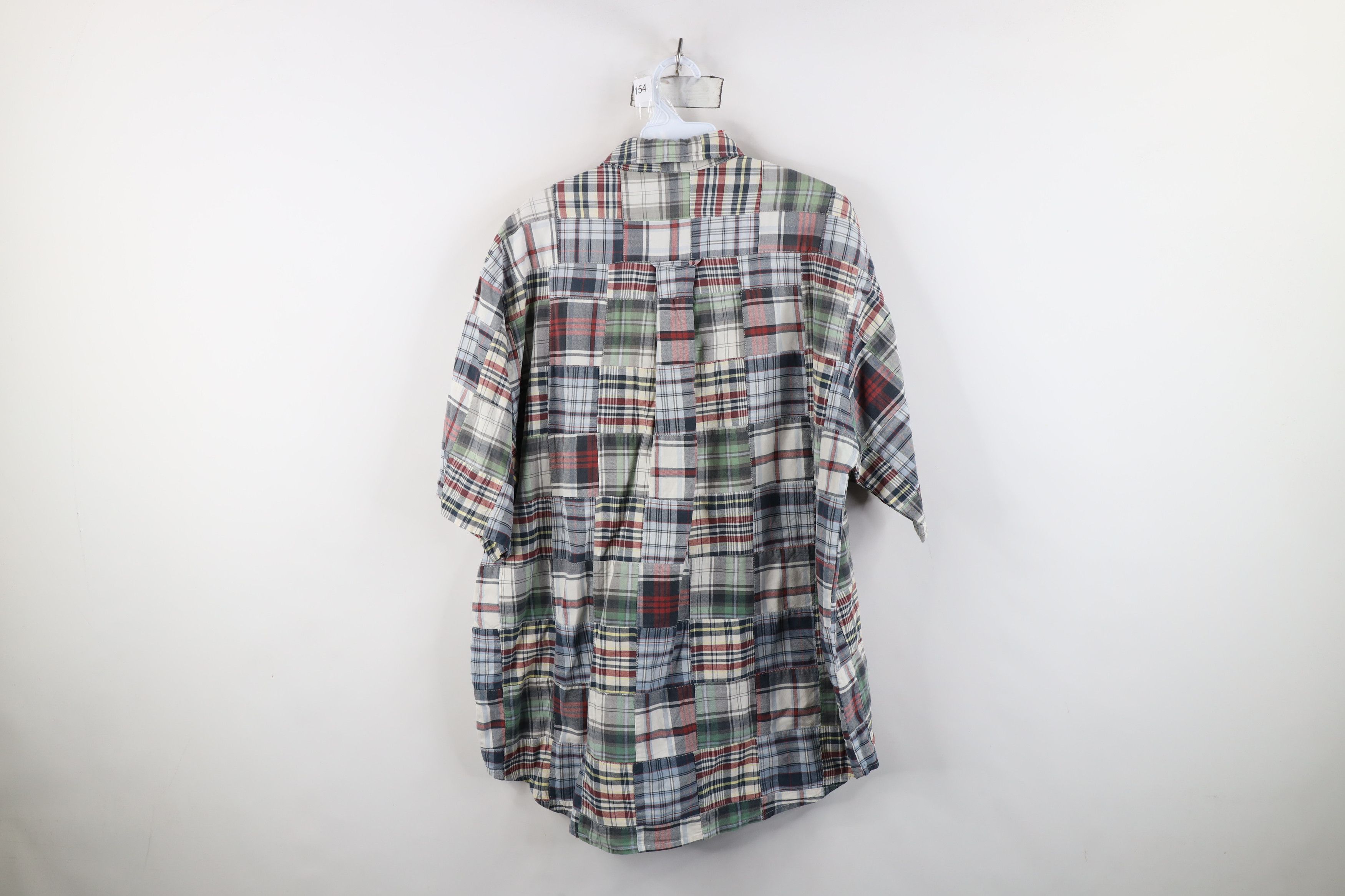 Orvis Vintage Orvis Madras Plaid Patchwork Button Down Polo Shirt Size US L / EU 52-54 / 3 - 12 Thumbnail