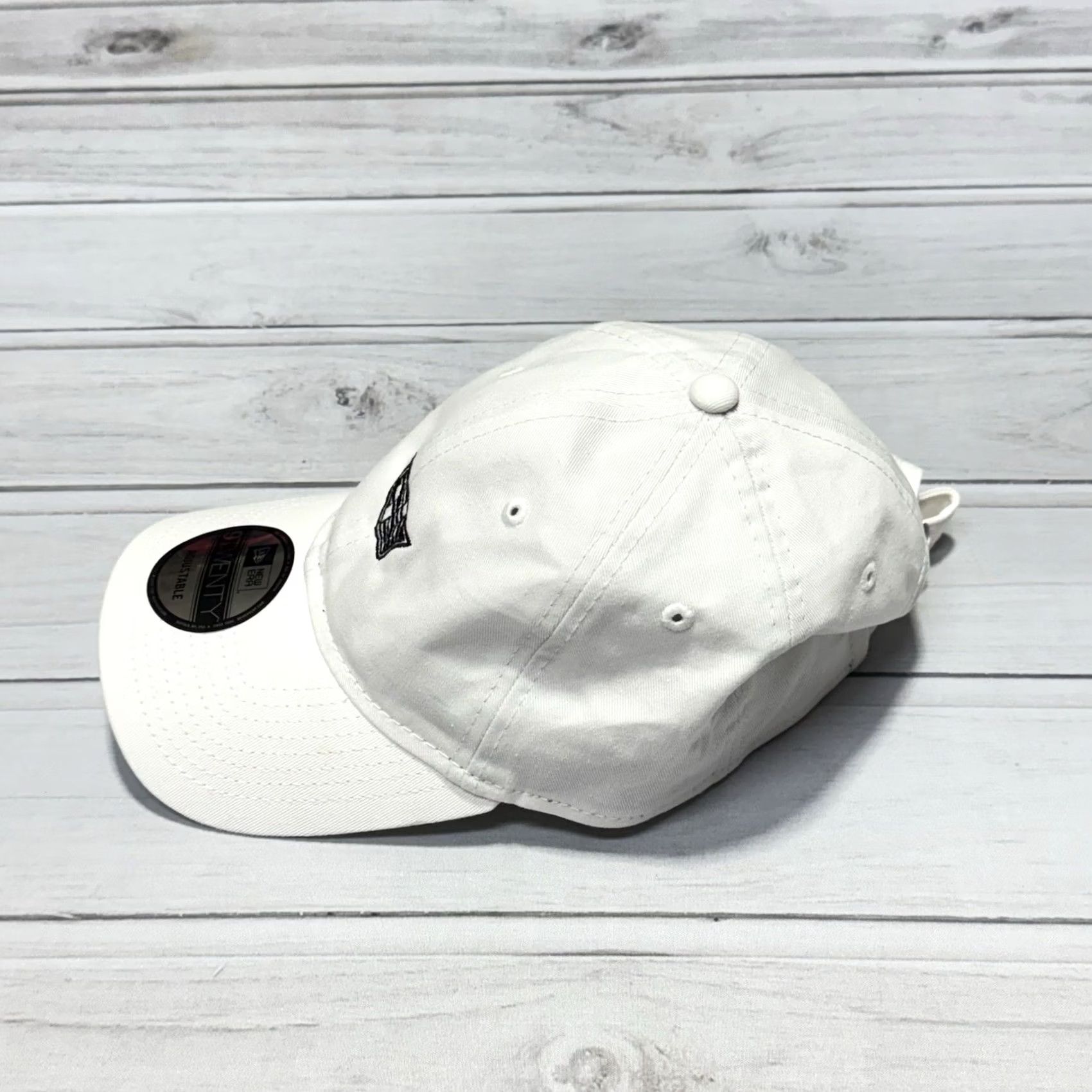 New Era New Era Hat White 9Twenty Adjustable Strapback Baseball Cap Cadillac Escalade Cars Mens One Size Canvas Cotton Polyester Size ONE SIZE - 2 Thumbnail