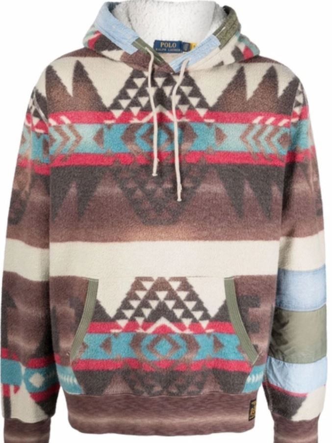 Polo Ralph Lauren Polo Ralph Lauren Southwestern Aztec Hoodies Fleece Hoodie Size US L / EU 52-54 / 3 - 3 Thumbnail