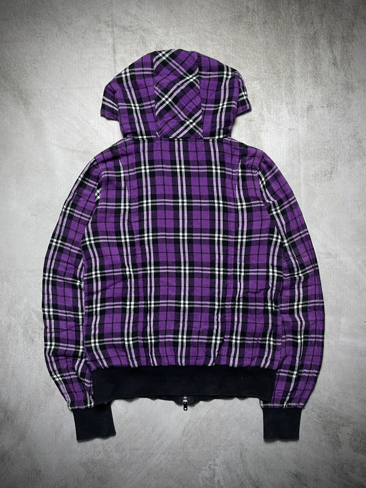 Japanese Brand 2000’s Artemis - LGB Style Plaid Hooded Jacket Size US XS / EU 42 / 0 - 12 Thumbnail