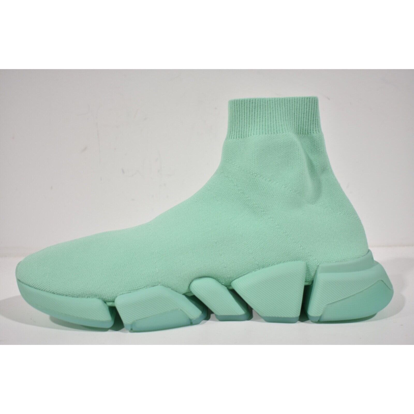 Balenciaga Balenciaga Mens Speed 2.0 Sock Mint Green High Top Size US 12 / EU 45 - 9 Thumbnail