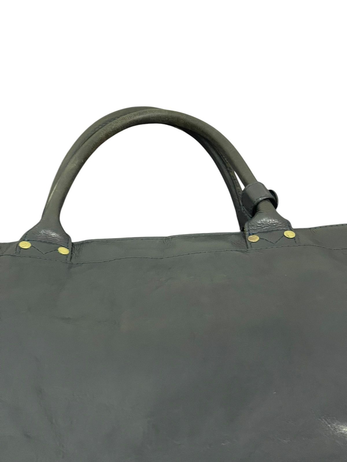 Genuine Leather Full Leather Complete Works Tote Brief Bag 1🟩7 Size ONE SIZE - 16 Thumbnail