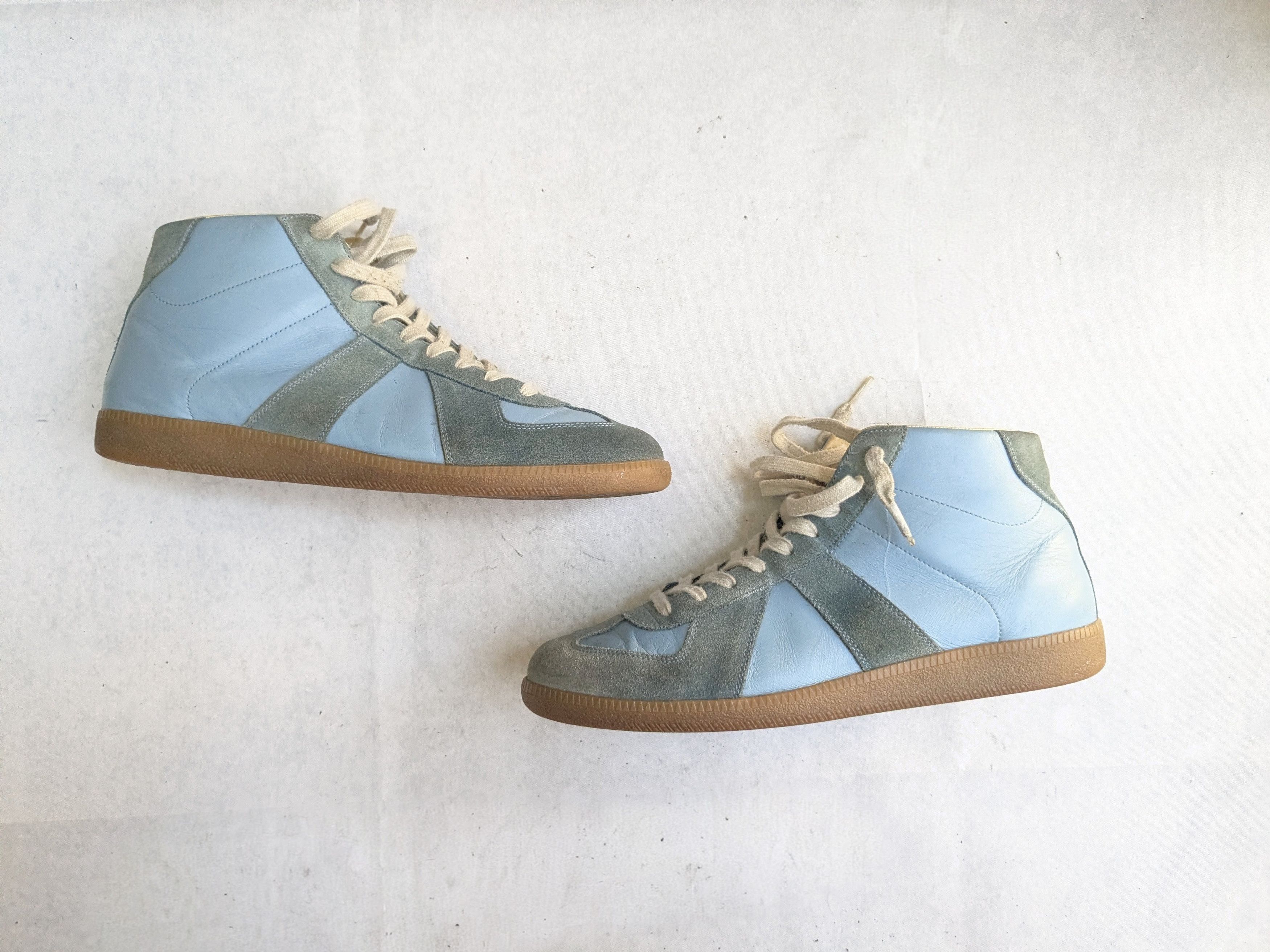 Maison Margiela Maison Margiela Replica GAT Blue 11 44 High Tops Gum Size US 11 / EU 44 - 1 Thumbnail