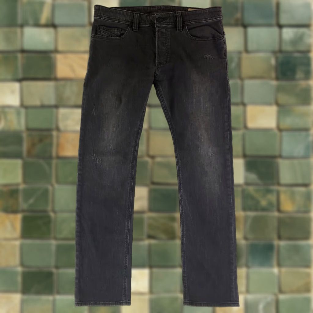 Diesel Diesel Safado-R Black Jeans Mens 35x32 32x32 Straight Diesel 35 Black Mens Size US 35 - 1 Thumbnail