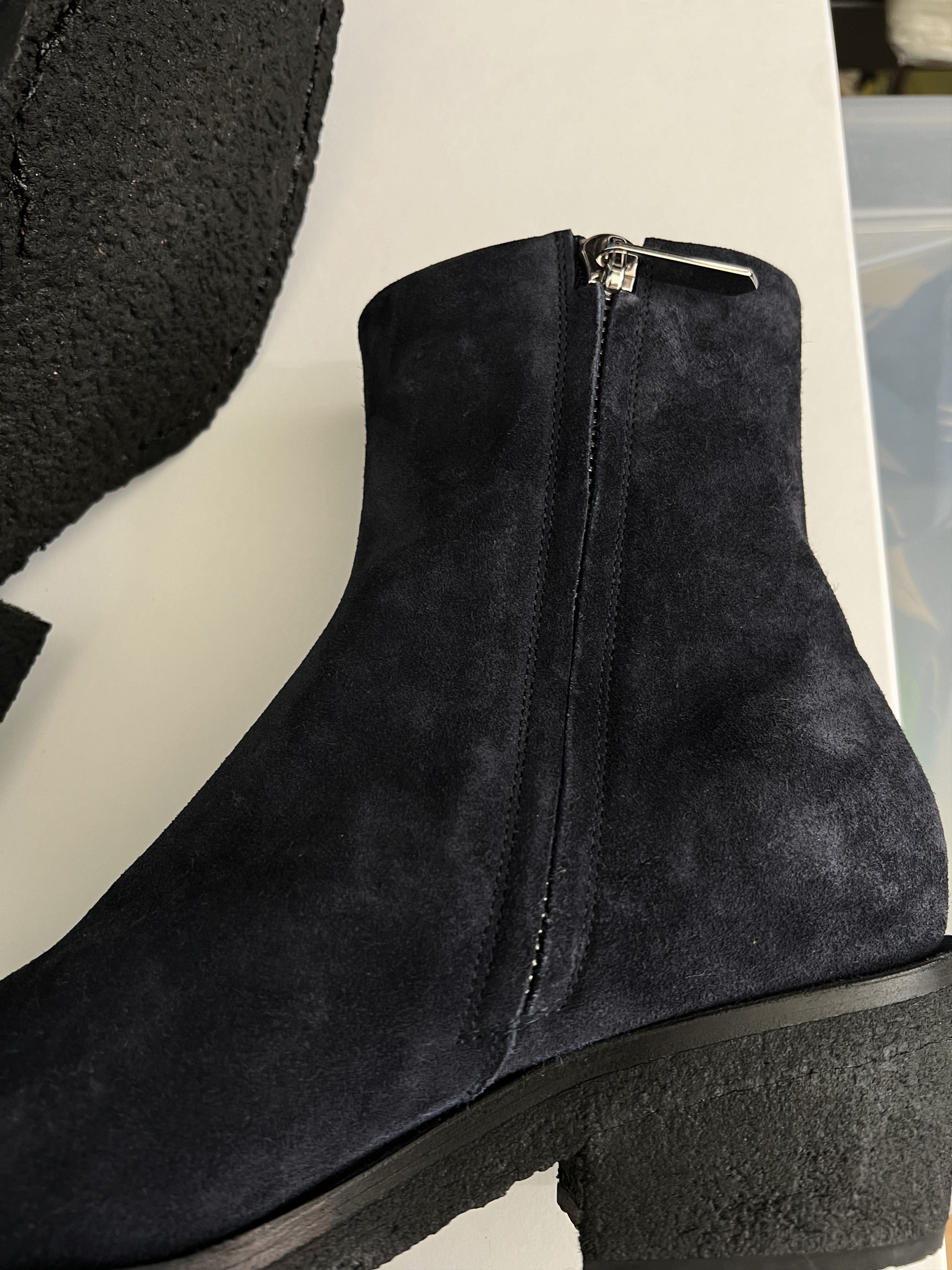 Calvin Klein 205W39NYC Metal Tip Cowboy Boots suede Size US 9.5 / EU 42-43 - 4 Thumbnail