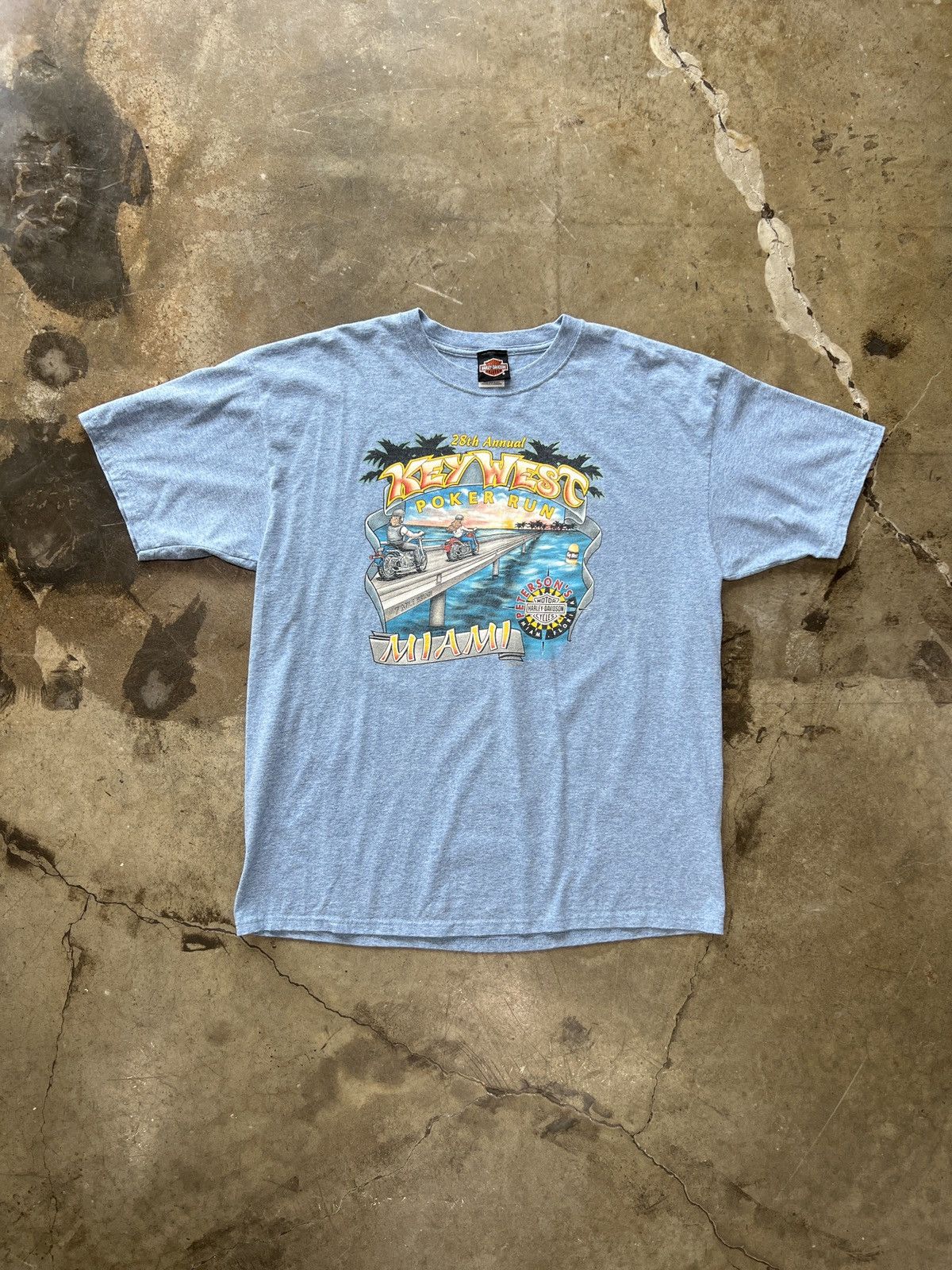 Harley Davidson × Vintage Vintage Harley Davidson 2000 Y2K Key West Motorcycle Tee 2XL Size US XXL / EU 58 / 5 - 2 Thumbnail