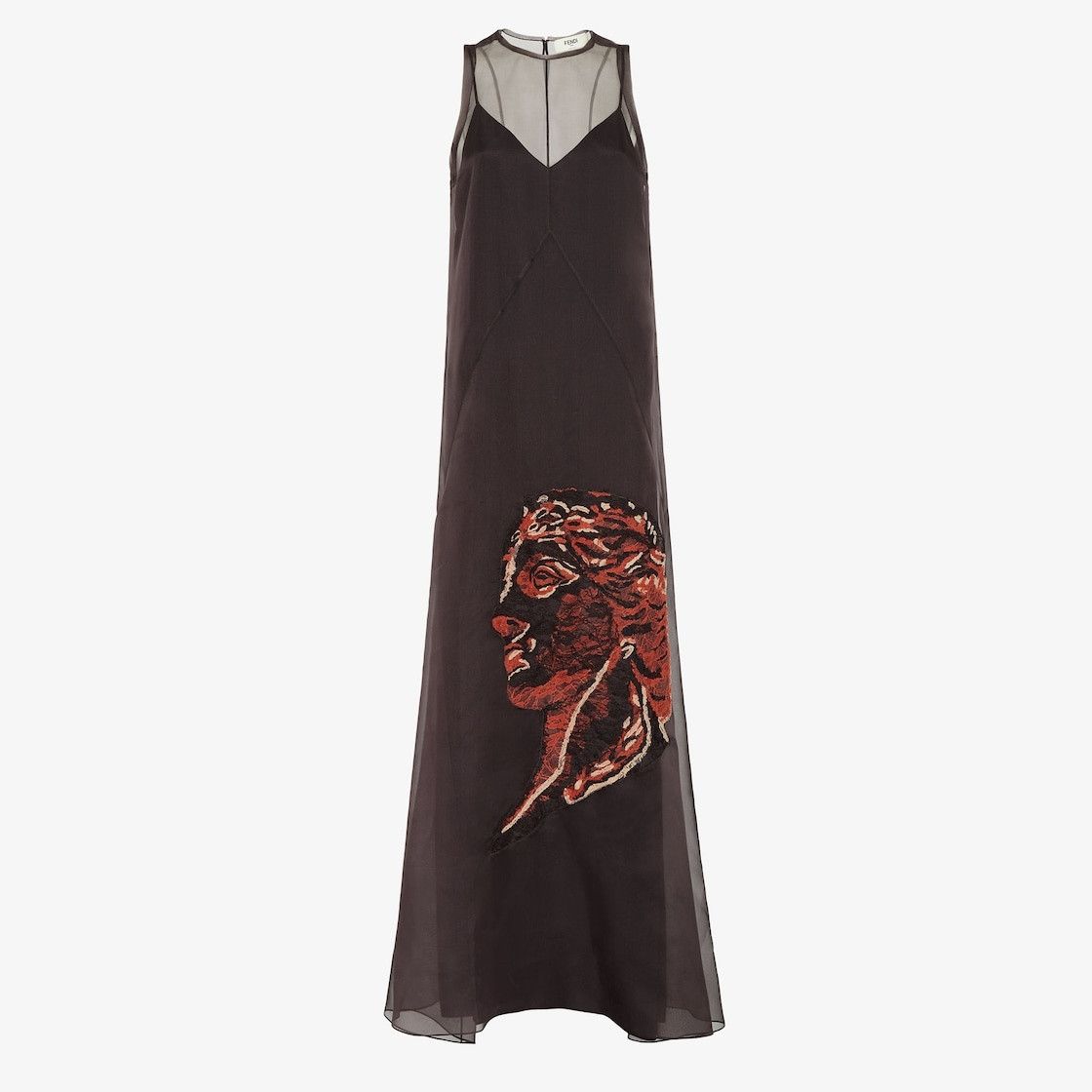 fendi brown twill dress Fendi Logo Print Terry Towelling Shift Dress – FRUIT Vintage main image 1