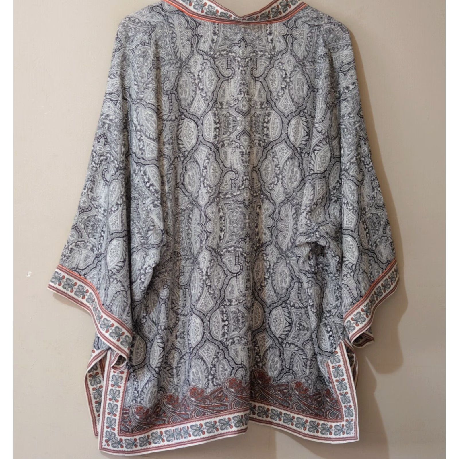 Vintage Nwot! Max Studio Open Front Kimono Flowy Cardigan Women's 1X #H49-22 Size XL / US 12-14 / IT 48-50 - 7 Thumbnail