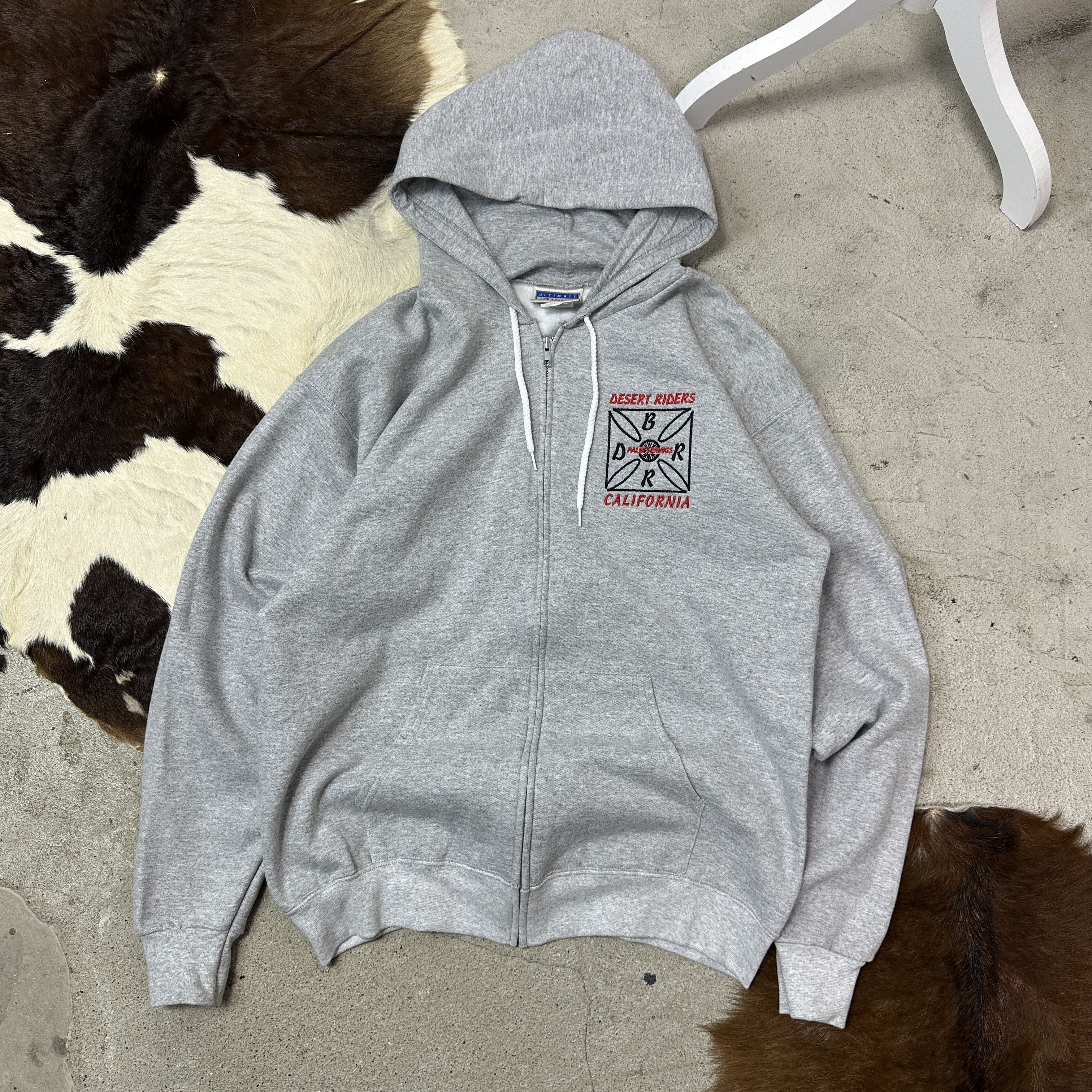 Vintage Vintage Streetwear Skater Desert Riders Zip Hoodie 90s Size M / US 6-8 / IT 42-44 - 3 Thumbnail