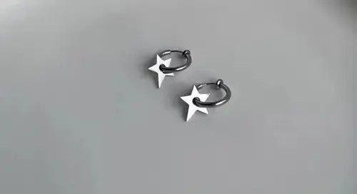 Vintage Retro star stud earrings Size ONE SIZE - 3 Thumbnail