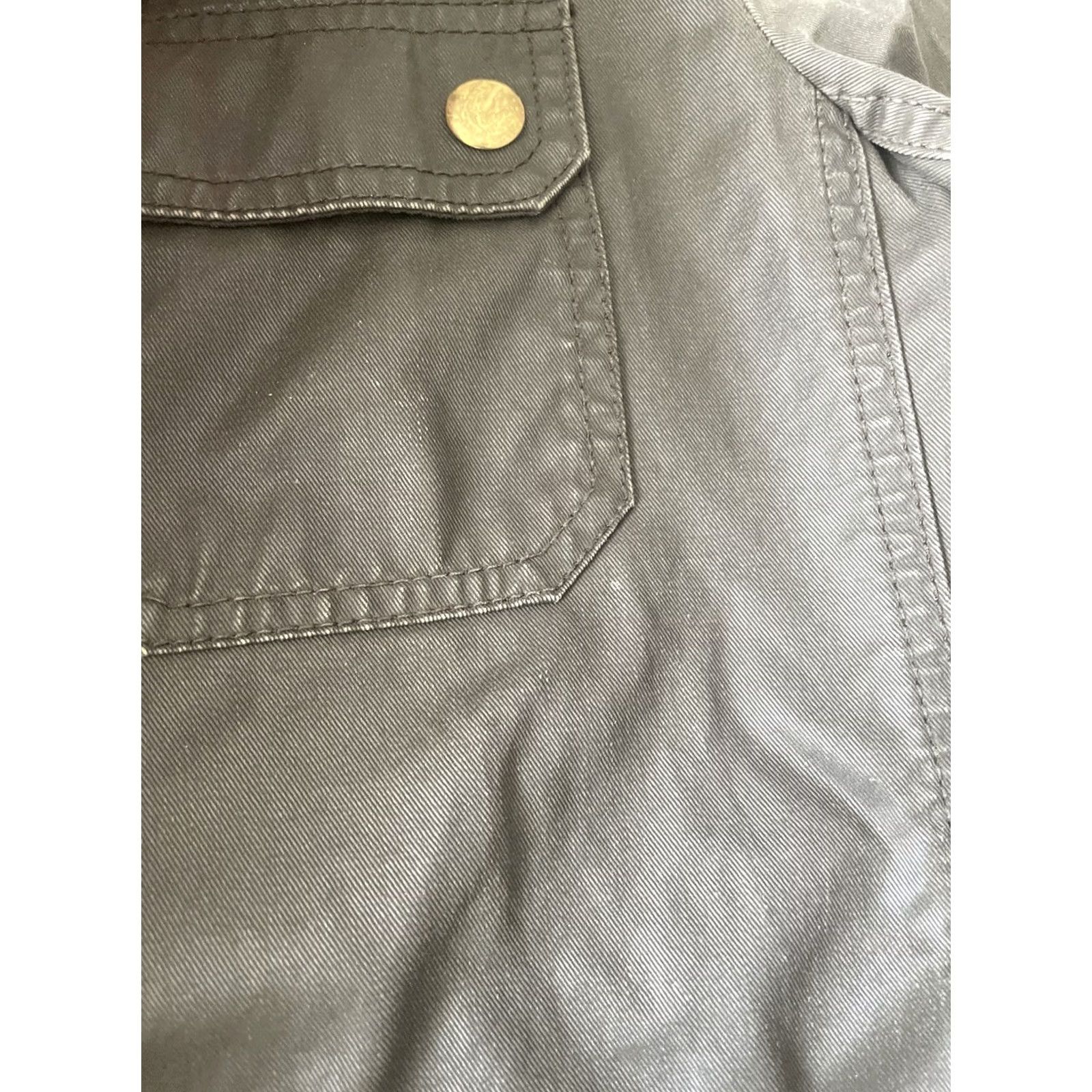 J.Crew VINTAGE J.CREW Downtown Field Jacket Womens XXS Green Waxed Canvas Full Zip Coat Size XXS / US 00 / IT 34 - 5 Thumbnail