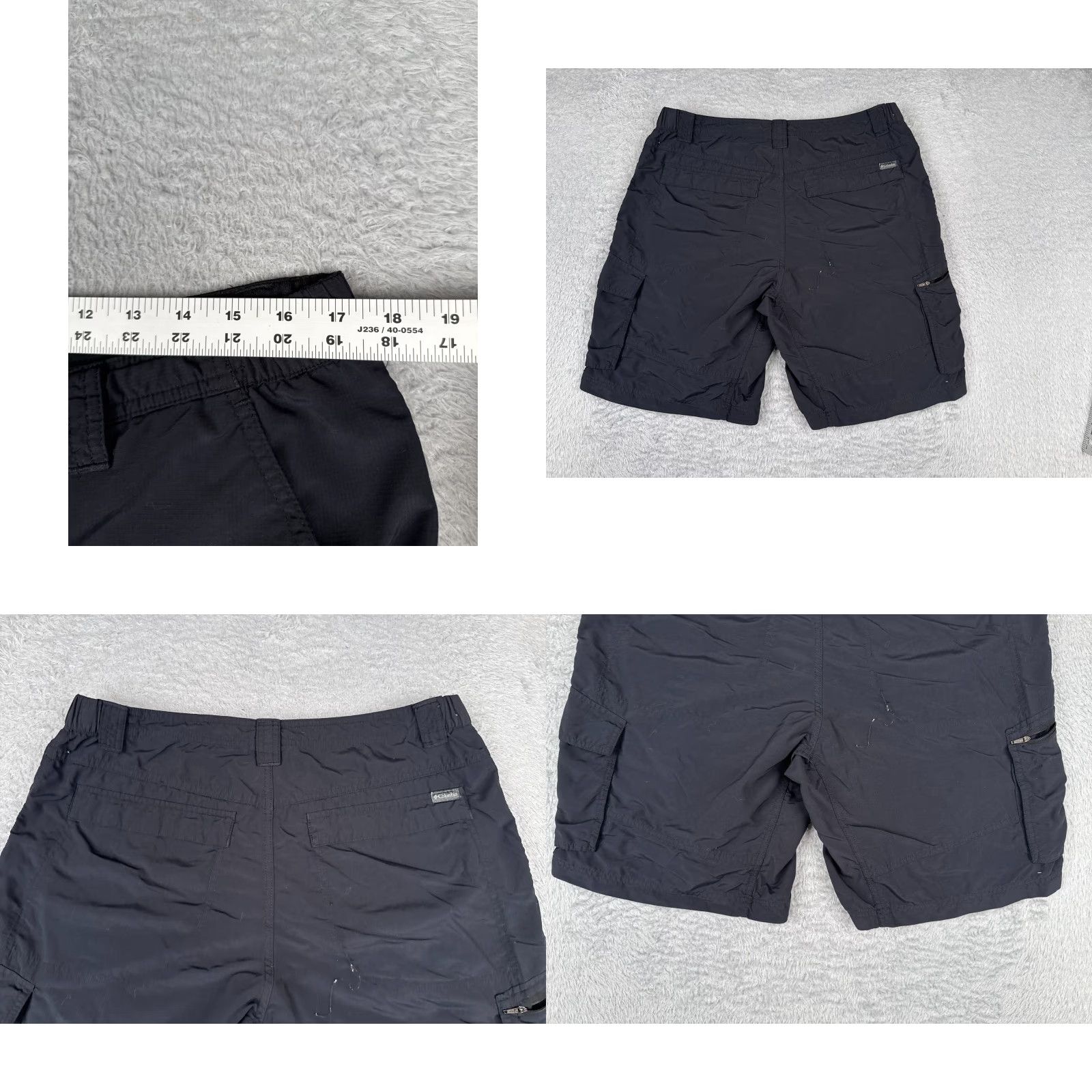 Vintage Columbia Men’s Cargo Shorts 38 Black Nylon 100% Nylon Cargo Pocket Belted Pockets Inseam 10 Comfort Size US 38 / EU 54 - 9 Thumbnail