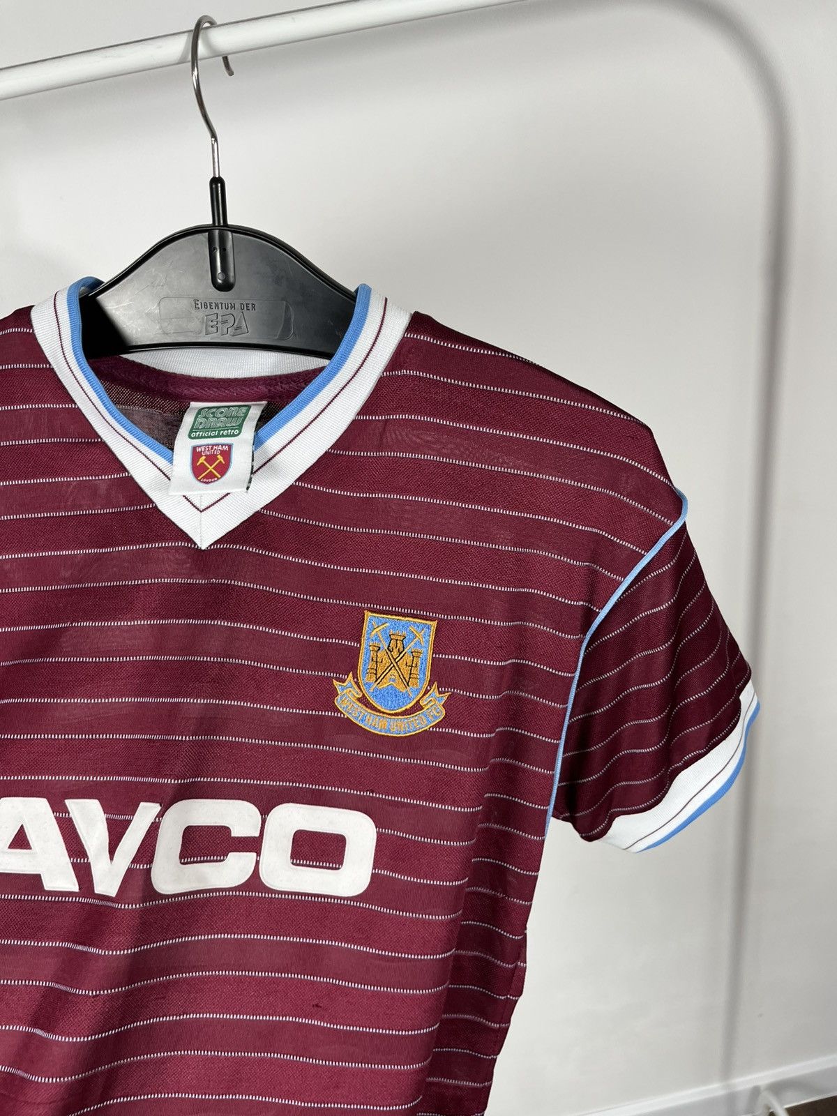 Other Score Draw West Ham United Retro AVCO Home Shirt Size S Size US S / EU 44-46 / 1 - 11 Thumbnail