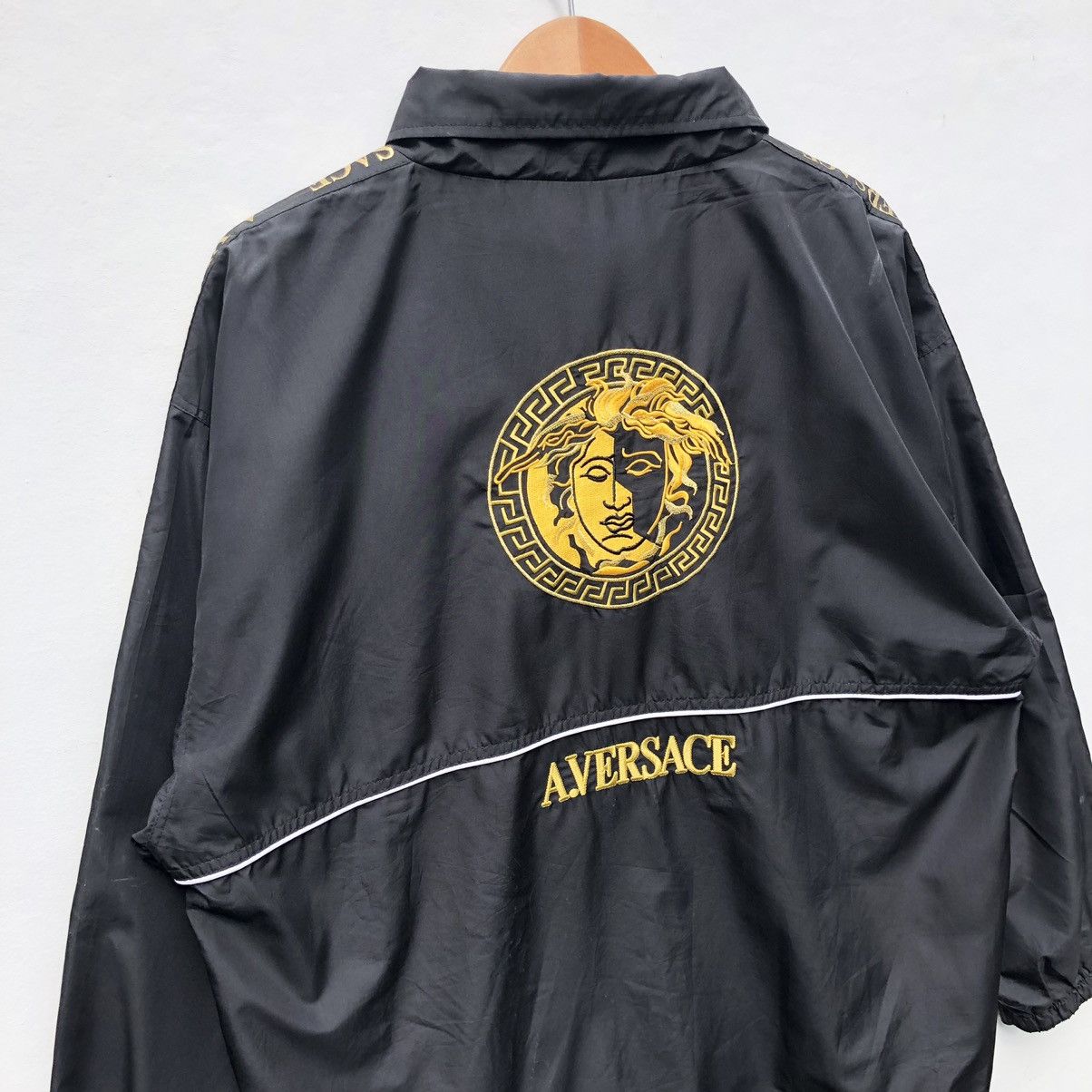 Versace × Vintage Vintage A.Versace Embroidery Logo Back Hit Jacket Size US L / EU 52-54 / 3 - 7 Thumbnail