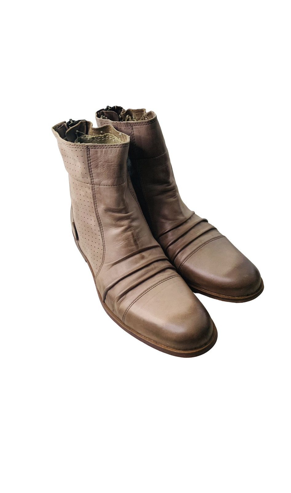 Vintage Leather Tan half boots Size US 10 / EU 43 - 1 Thumbnail