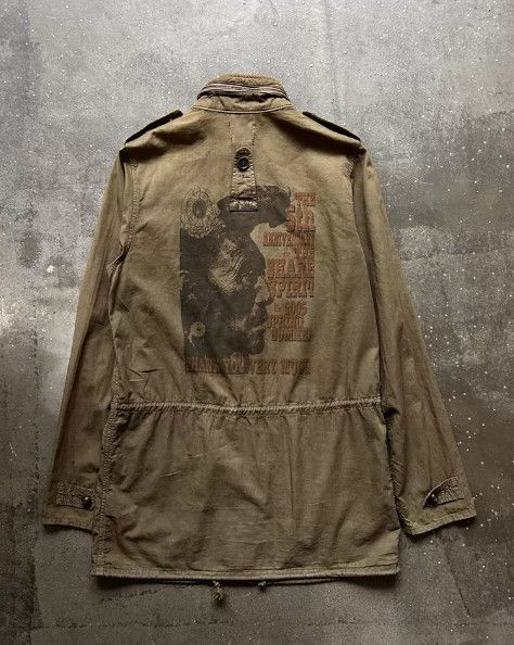 Share Spirit Homme SHARE SPIRIT Portrait & Slogan Print Hunting Jacket Size US XS / EU 42 / 0 - 2 Thumbnail