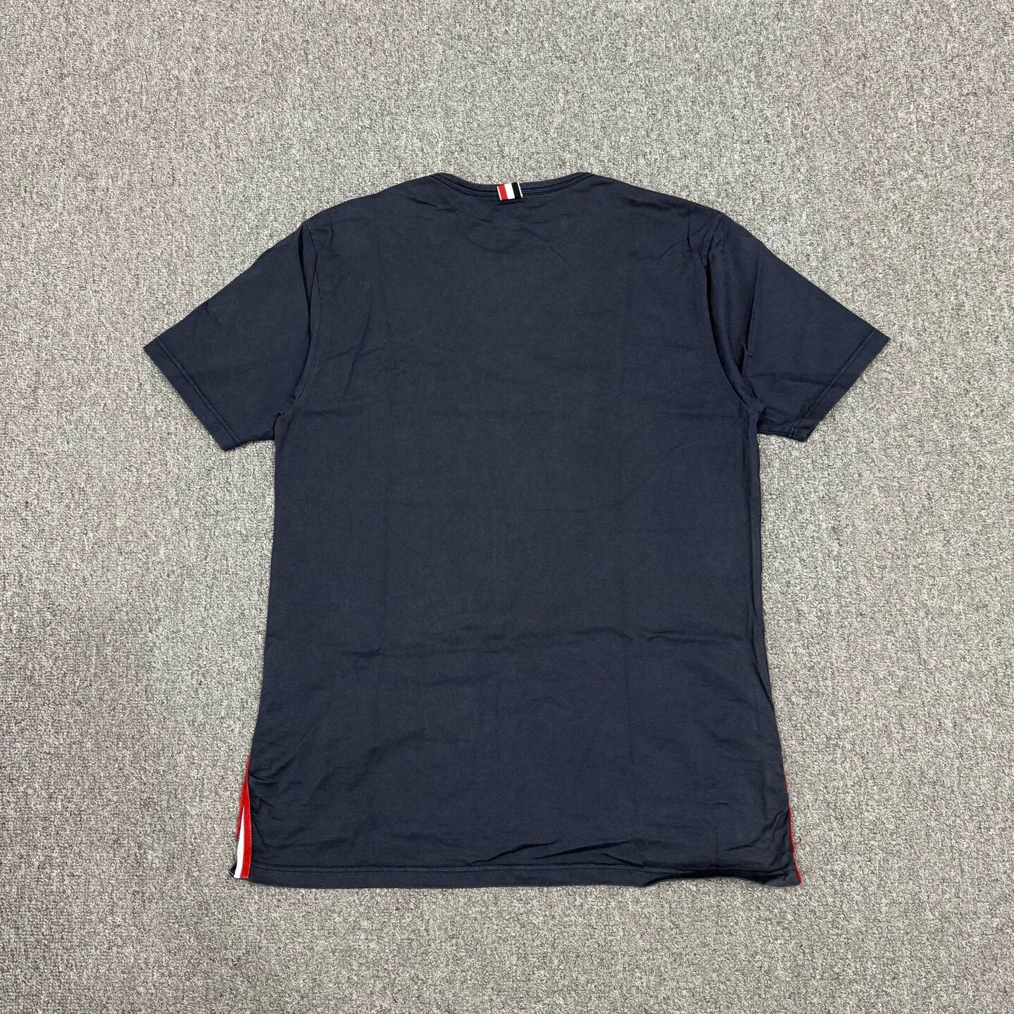 Thom Browne TB short-sleeve pocket-stripe Navy 3 95 New Size US L / EU 52-54 / 3 - 2 Thumbnail