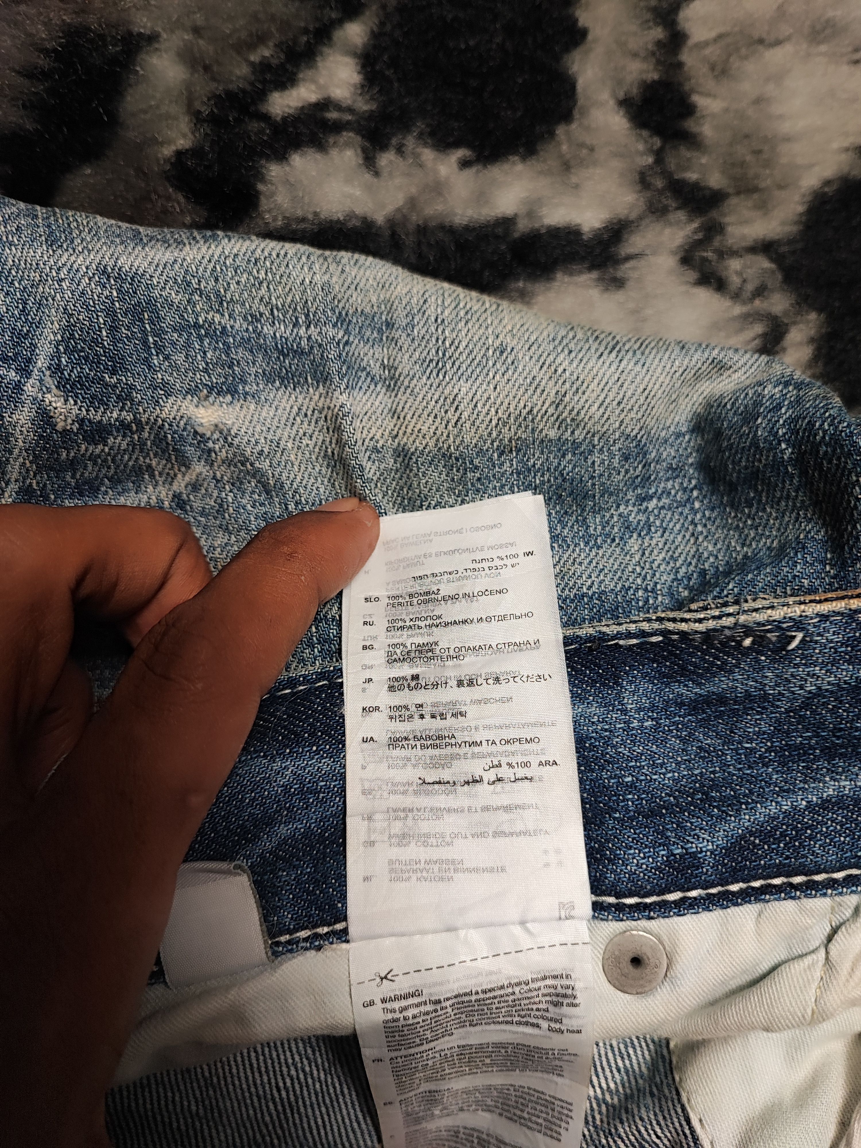 G-Star Distress Jeans by G Star Raw Cargo Biker 34x32 Size US 34 / EU 50 - 21 Thumbnail