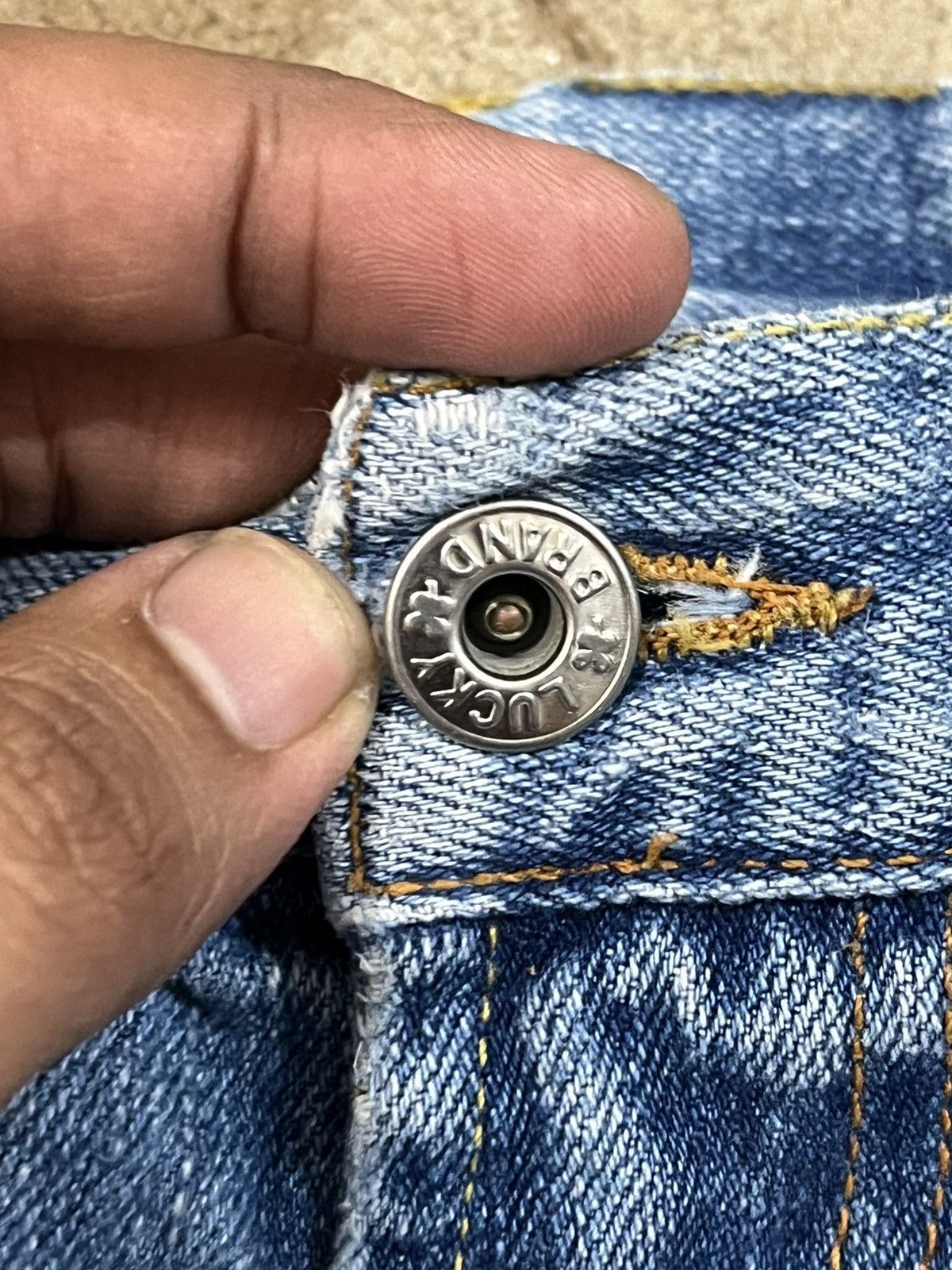 Lucky Brand Vintage Lucky Brand Baggy Bootleg Denim Size US 34 / EU 50 - 8 Thumbnail