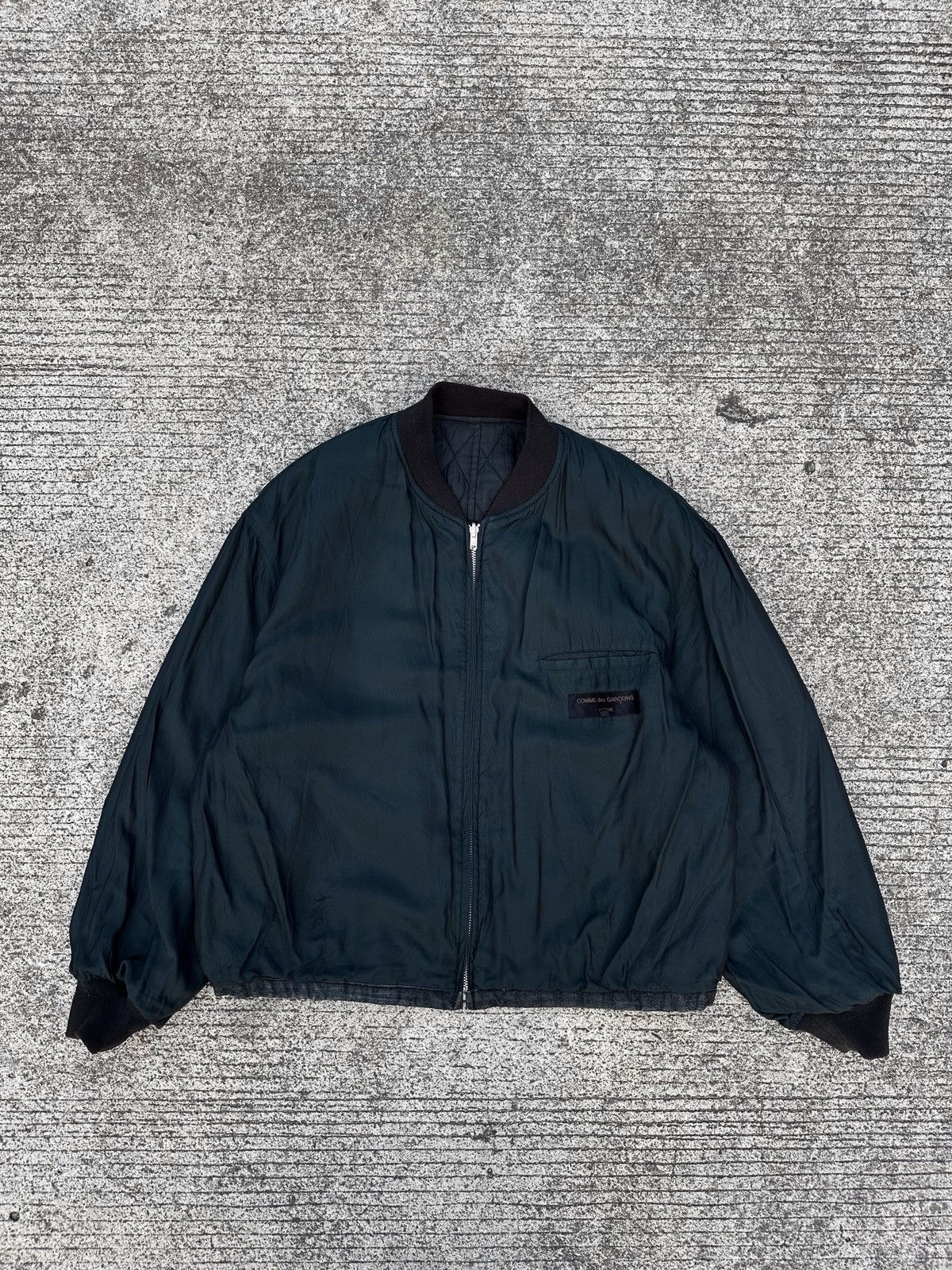 Comme des Garcons Homme Comme des Garcons AW93 Quilted Reversible Bomber Jacket Size US M / EU 48-50 / 2 - 2 Thumbnail