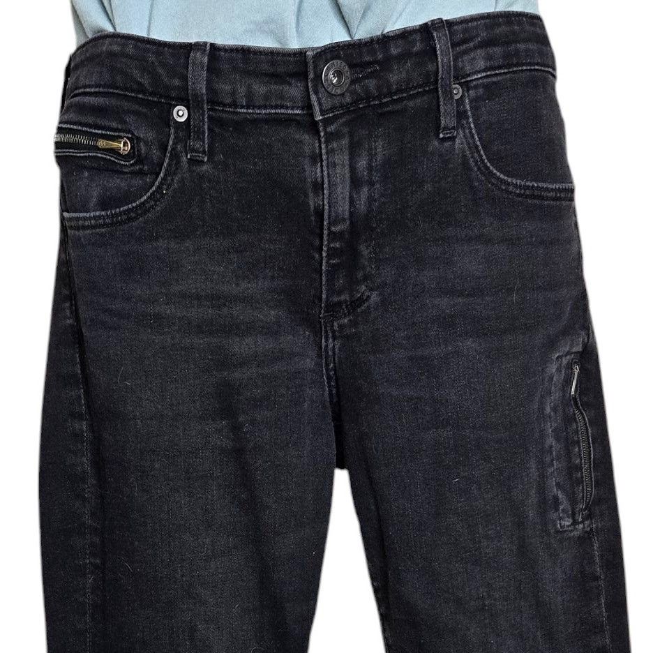 AG Adriano Goldschmied Adriano Goldschmied Womens Black Jeans Size 29 Taxi Zip Size 29" - 2 Thumbnail