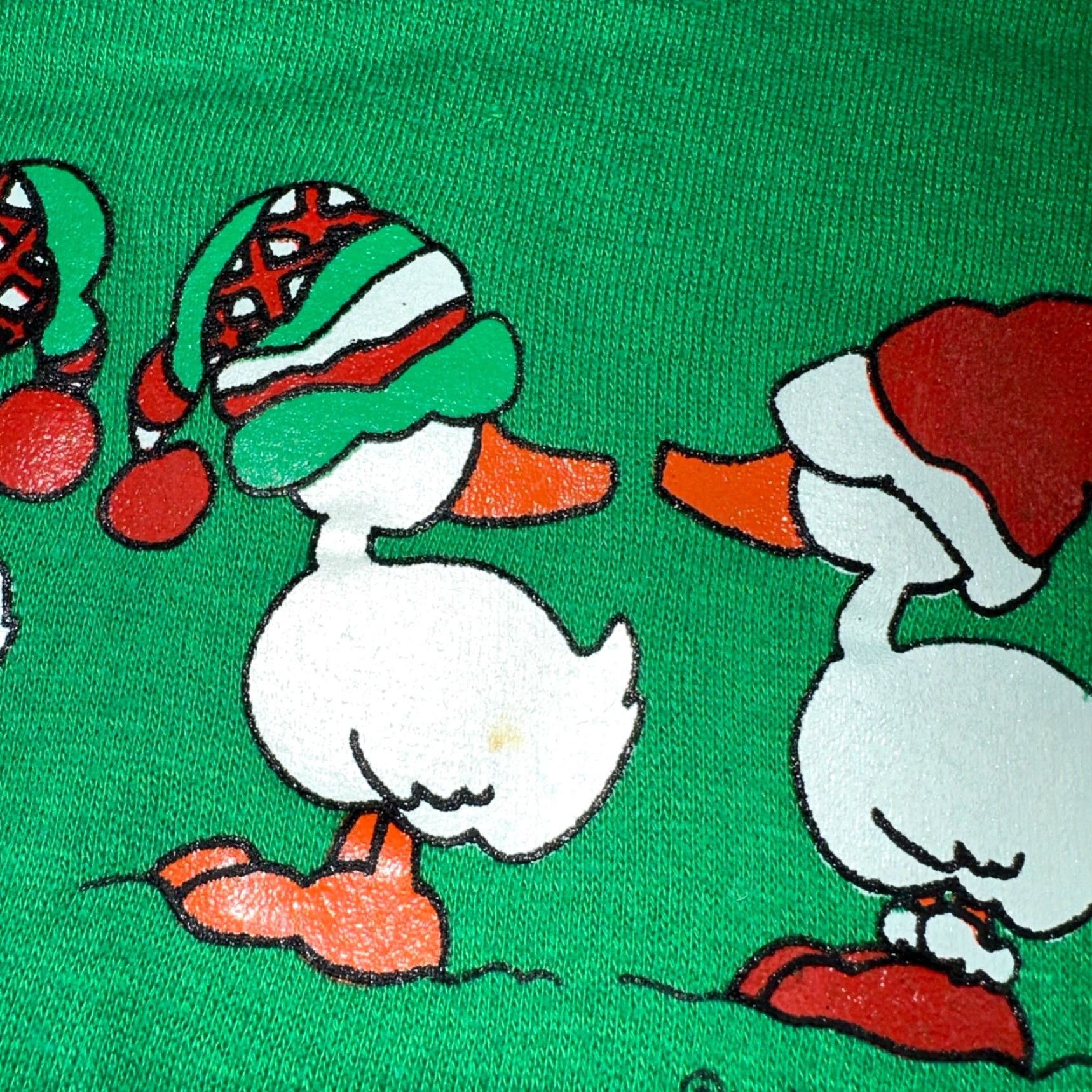 Vintage Ducks Sweatshirt XL Green 90s VTG Crewneck Pullover Graphic Print Logo Men Size US XL / EU 56 / 4 - 4 Thumbnail