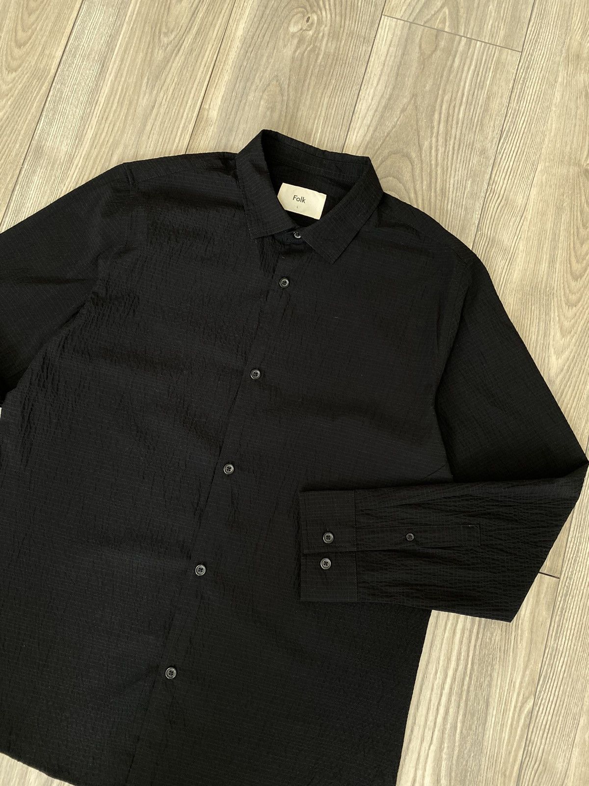 Folk Folk Button’s Shirt Men’s Long Sleeve Black Size L Size US L / EU 52-54 / 3 - 5 Thumbnail