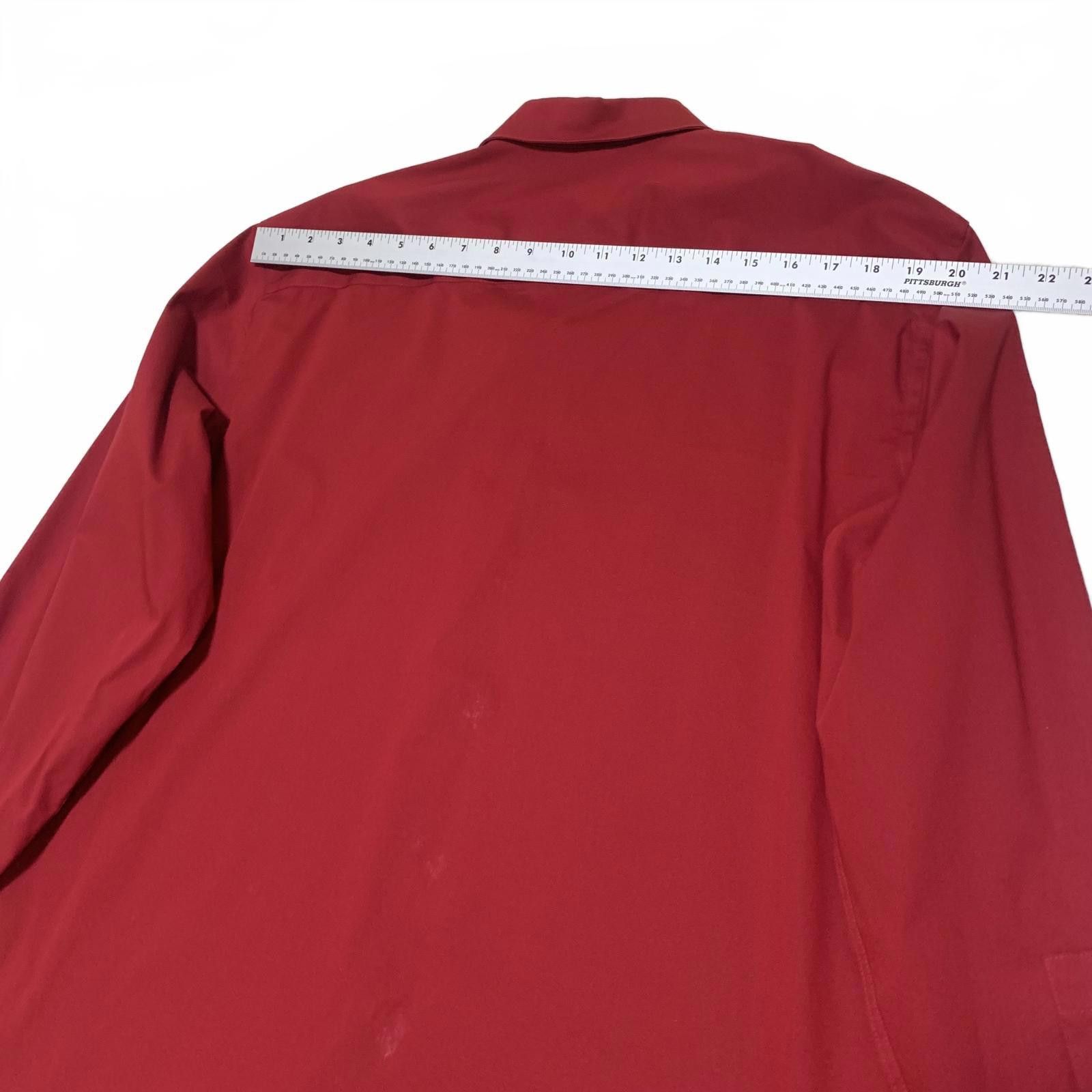 Alfani Alfani Men's L 16-16.5 Red Long Sleeve Dress Shirt Size 42R - 7 Thumbnail