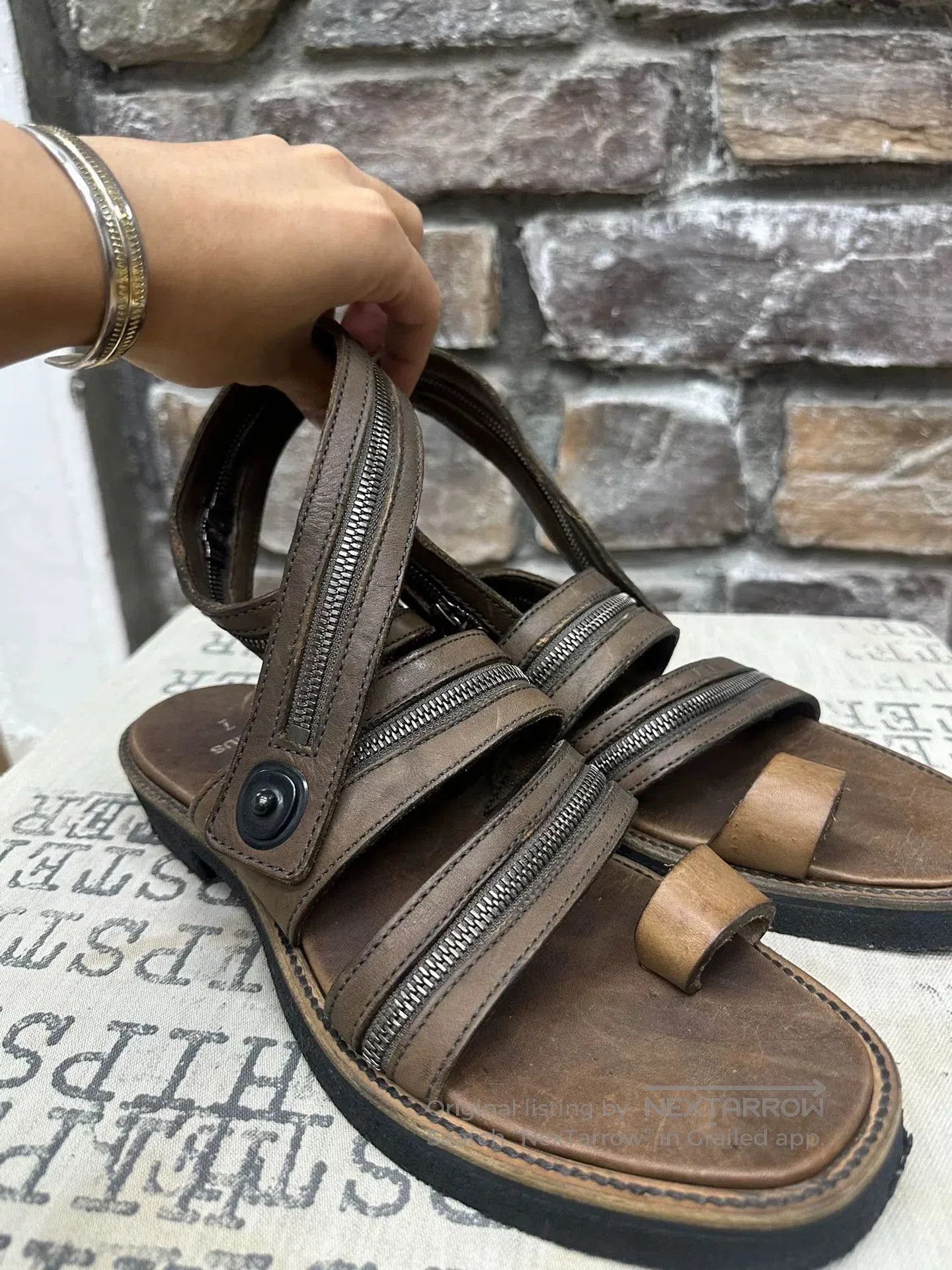 Julius Julius Zipper Strap Sandals. Size US 5 / EU 37 - 4 Thumbnail