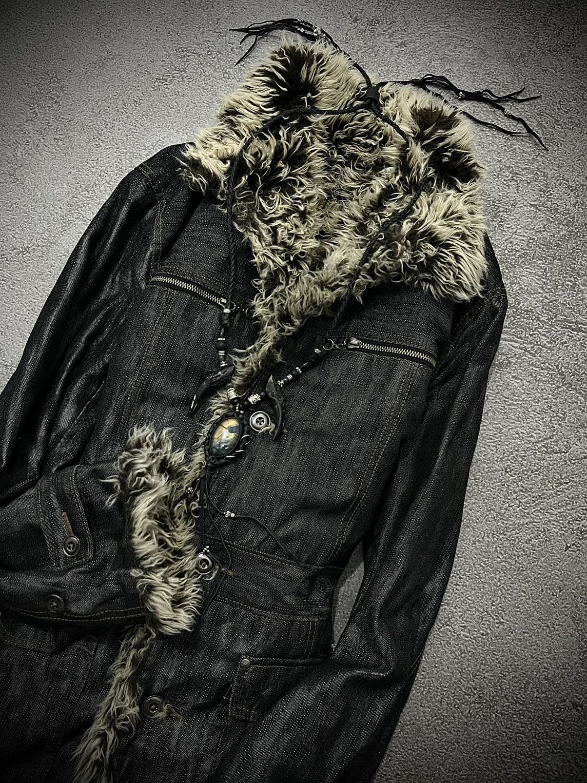 Nicole Club 2000s NICOLE CLUB FOR MEN VKEI STYLE FUR LINER JACKET Size US L / EU 52-54 / 3 - 2 Thumbnail