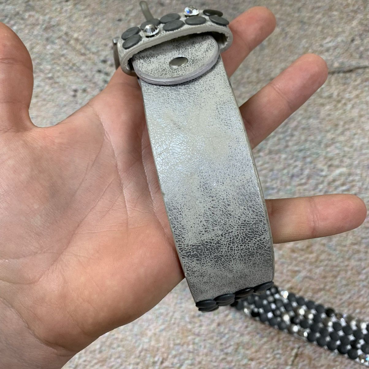 Other y2k Silver Metal button Belt Size ONE SIZE - 6 Thumbnail