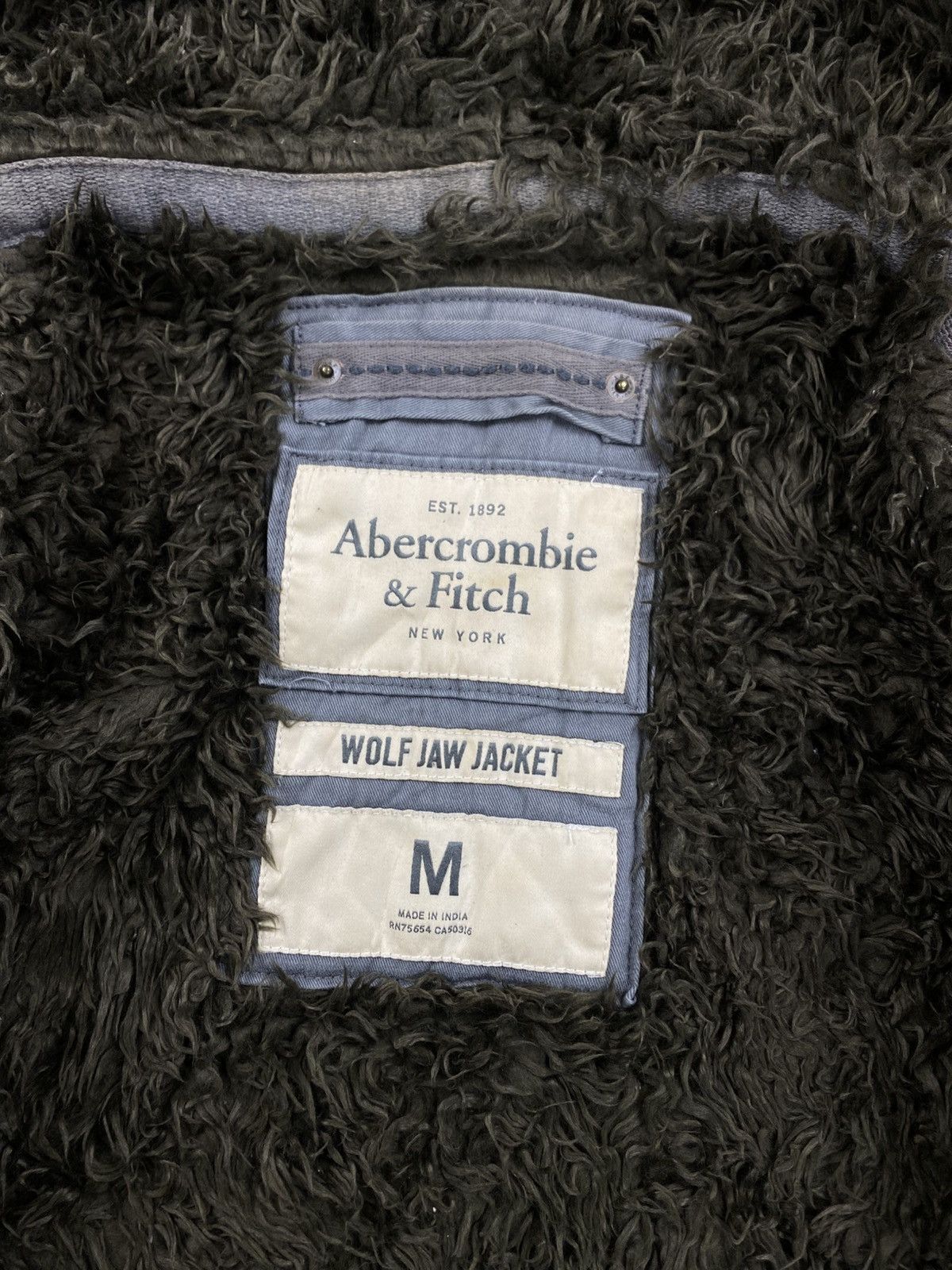 Abercrombie & Fitch Vintage Abercrombie & Fitch Wolf Jaw Sherpa Hooded Jacket Size US M / EU 48-50 / 2 - 8 Thumbnail