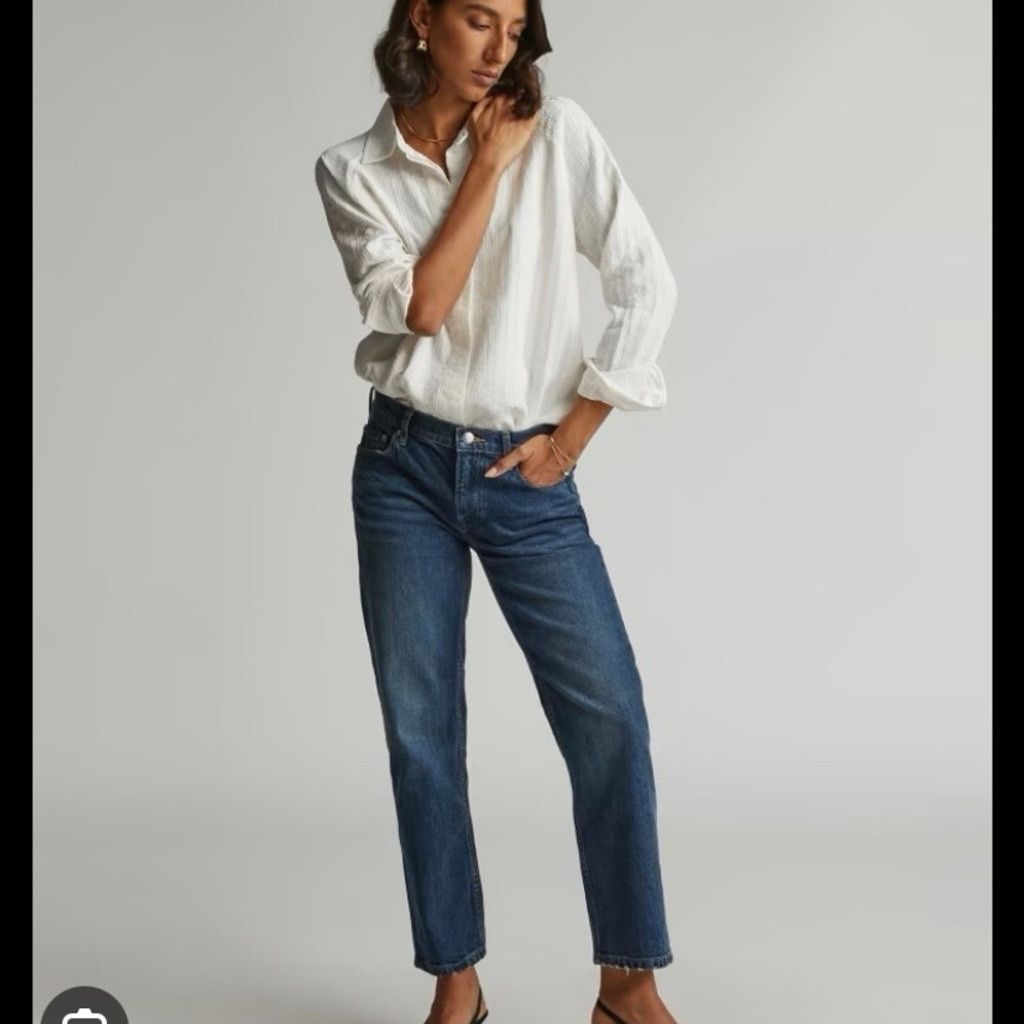 Everlane Everlane The Crop Shortie Organic Denim Blue Jeans Size 25 Size 25" / US 0 / IT 36 - 1 Thumbnail