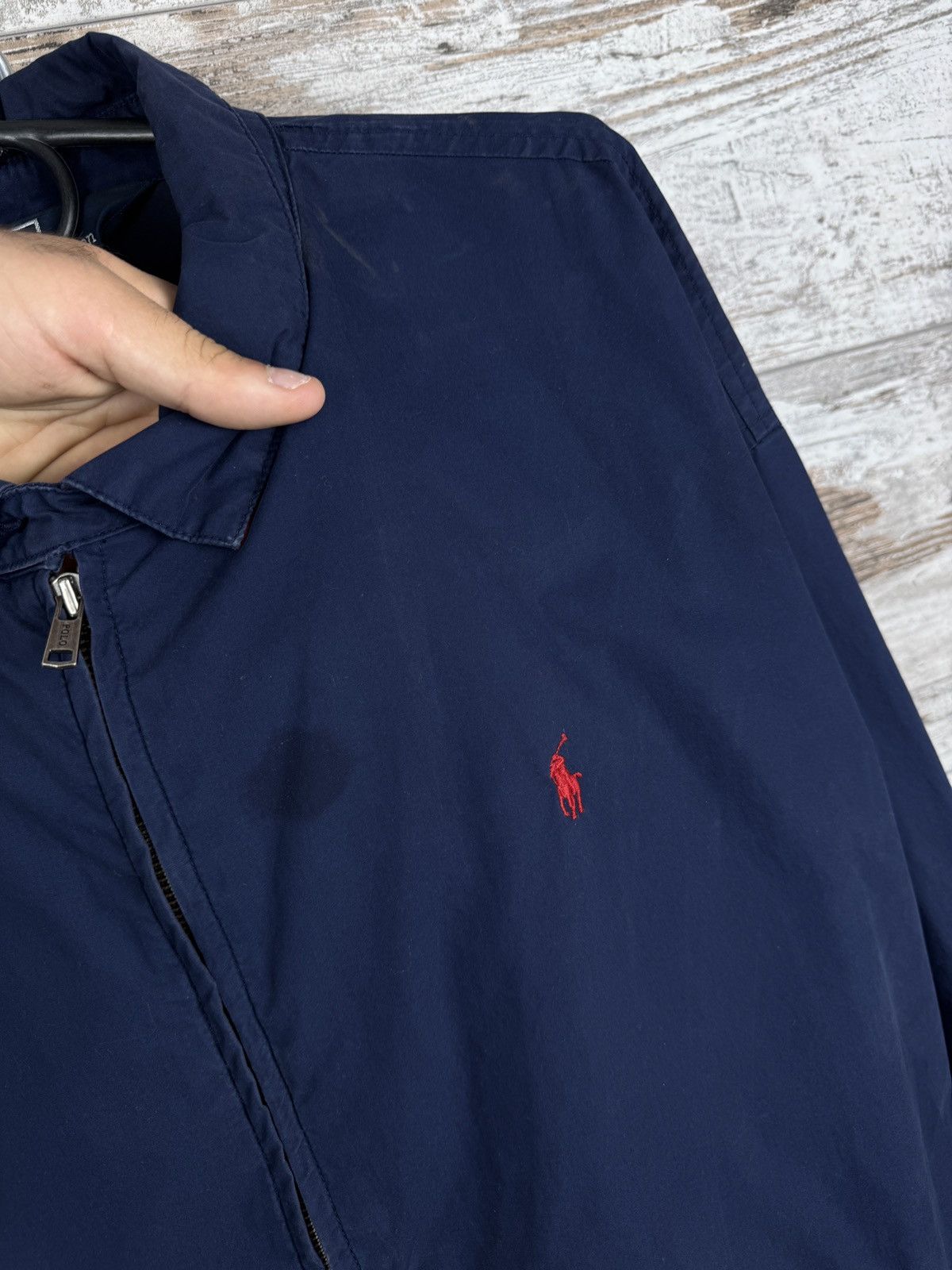 Polo Ralph Lauren Mens Vintage Polo Ralph Lauren jacket navy bomber Size US XL / EU 56 / 4 - 5 Thumbnail