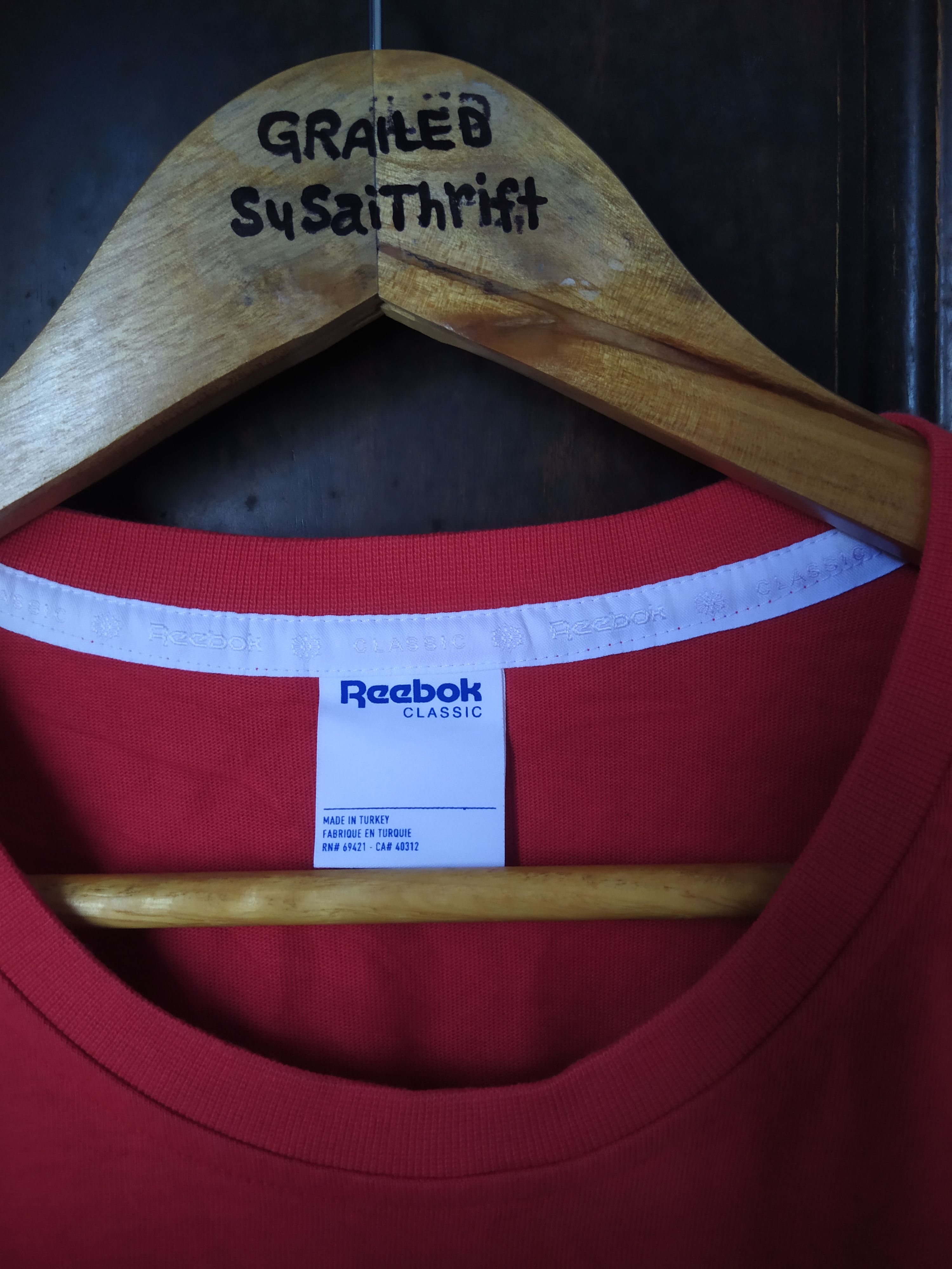 Reebok Reebok classic big logo backside casual shirt Size US M / EU 48-50 / 2 - 5 Thumbnail