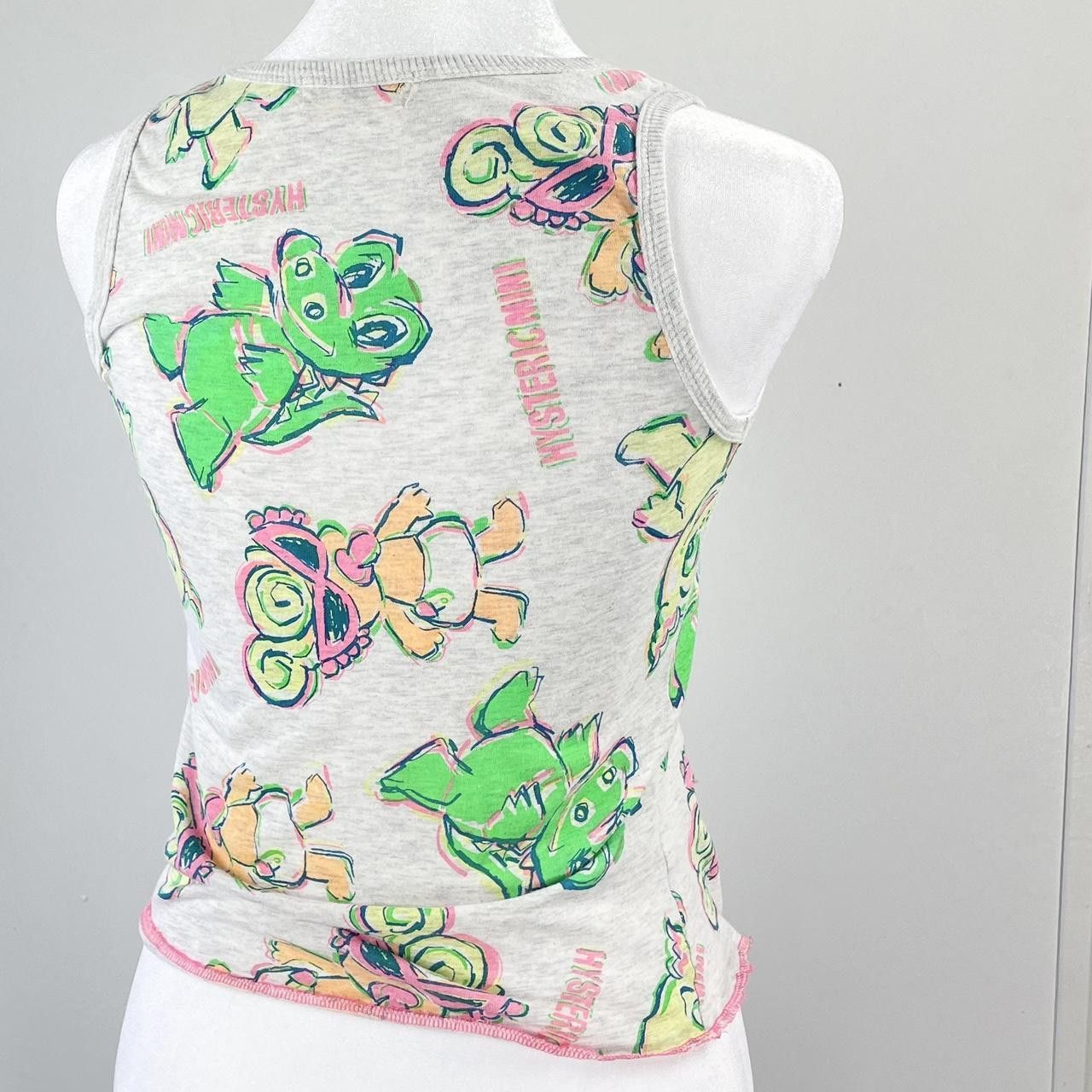 Hysteric Glamour Hysteric Glamour Grey Holographic Neon Mini-Chan AOP Tank Size XS / US 0-2 / IT 36-38 - 6 Thumbnail