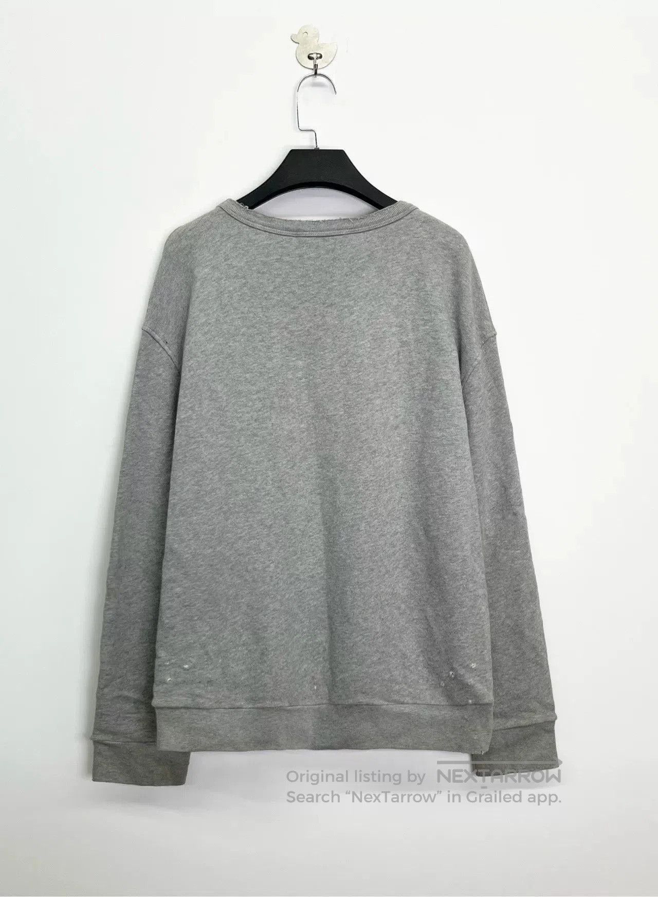 Gucci Gucci Embroidered Logo Sweatshirt in Gray. Size S / US 4 / IT 40 - 2 Thumbnail
