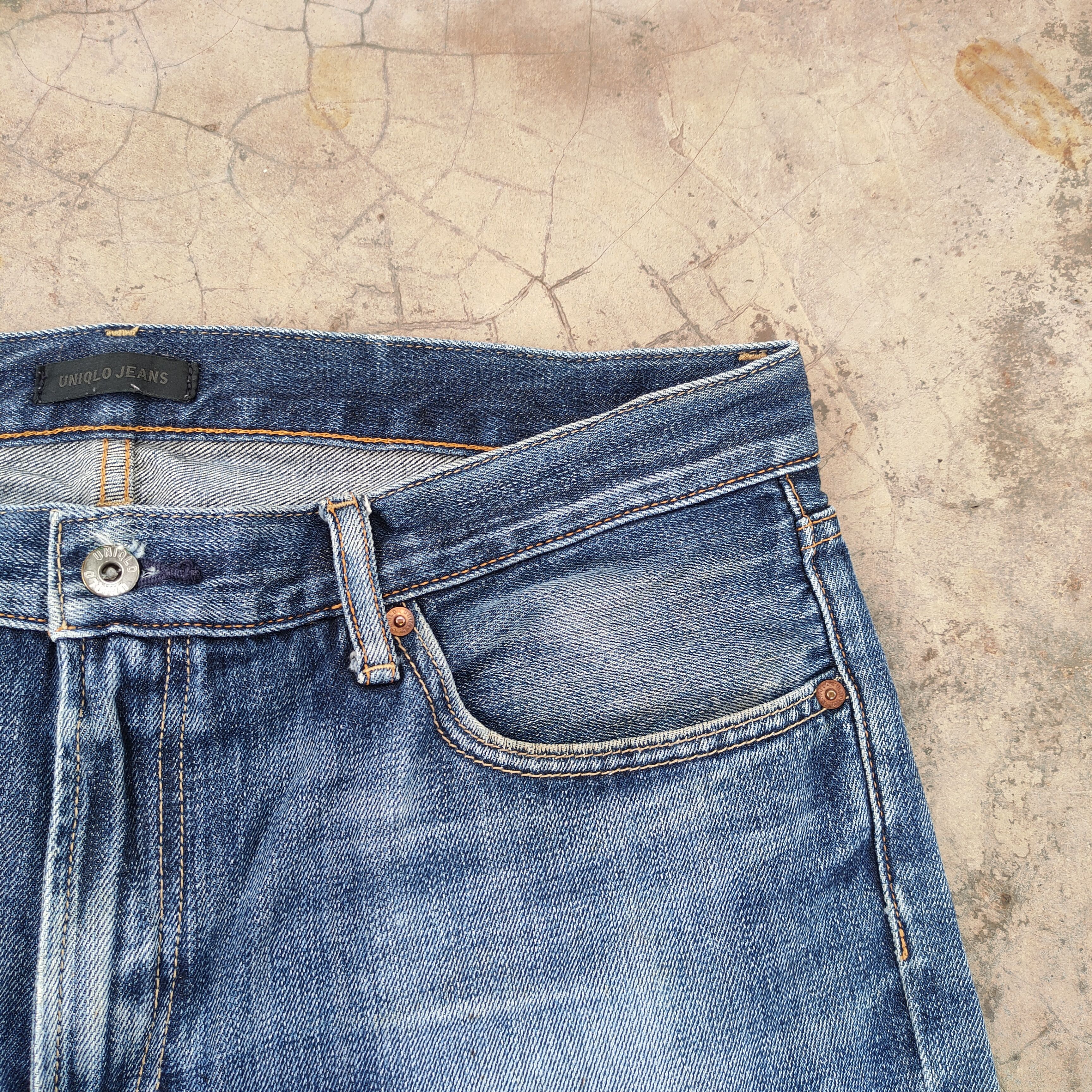 Japanese Brand × Jean × Vintage VINTAGE JAPANESE FADED RIPPED JEANS DENIM PANTS Size US 37 - 8 Thumbnail