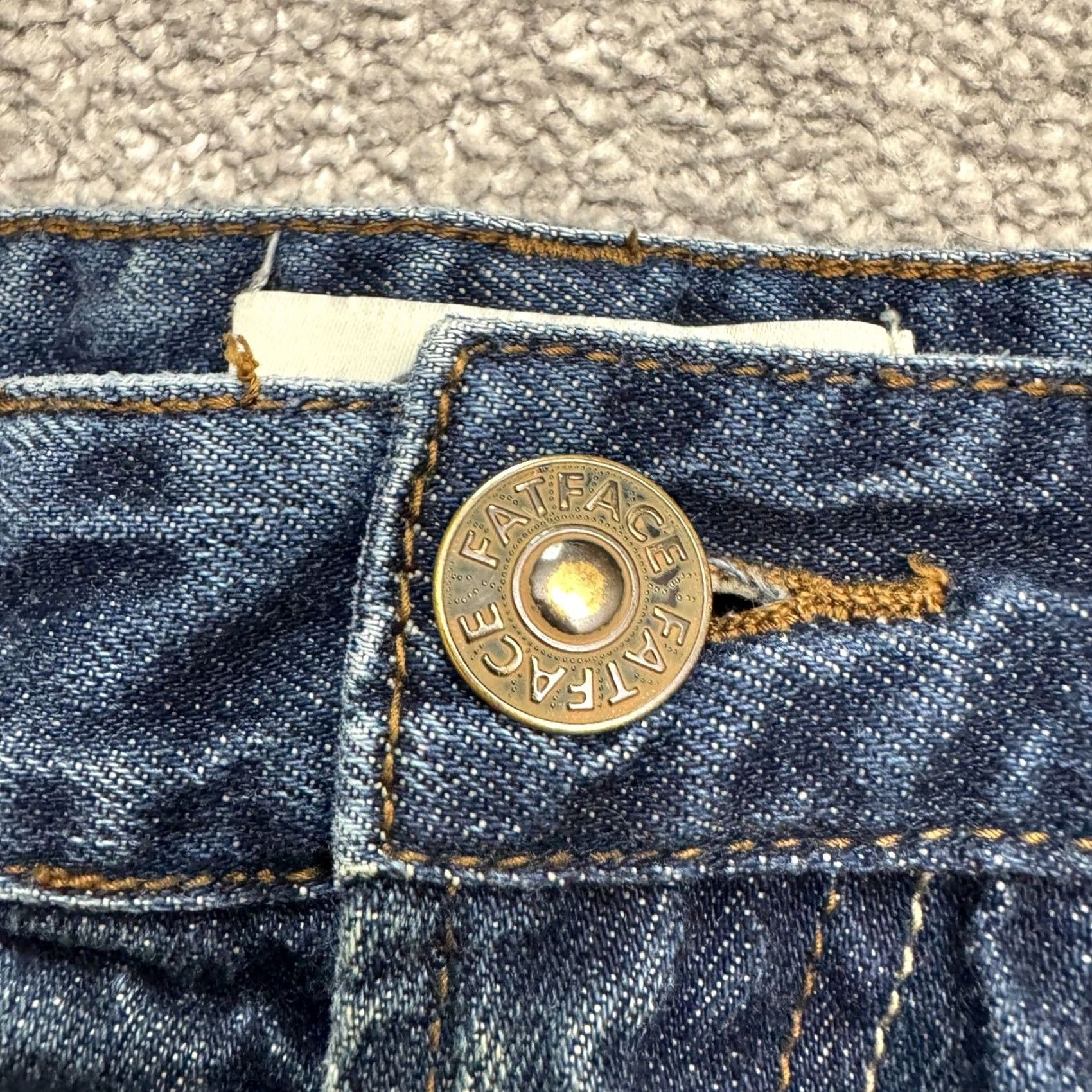 FatFace FatFace Jeans Mens 32 Short Straight Denim 5-Pocket Blue Cotton Regular Rise Straight Leg Casual Denim Jeans Size US 32 / EU 48 - 3 Thumbnail