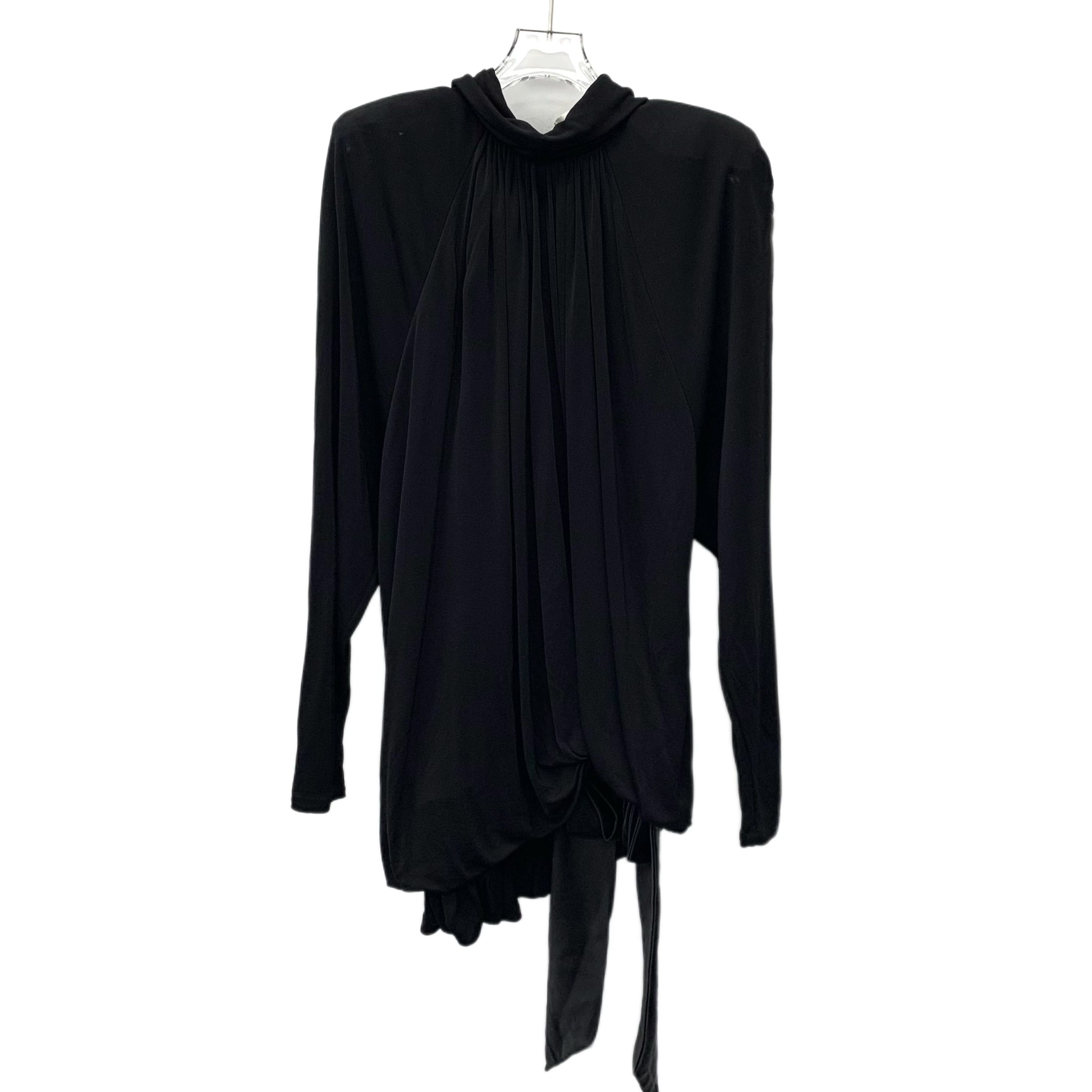 Saint Laurent Paris Saint Laurent Black Long Sleeve Dress (Size S) Size S / US 4 / IT 40 - 1 Thumbnail