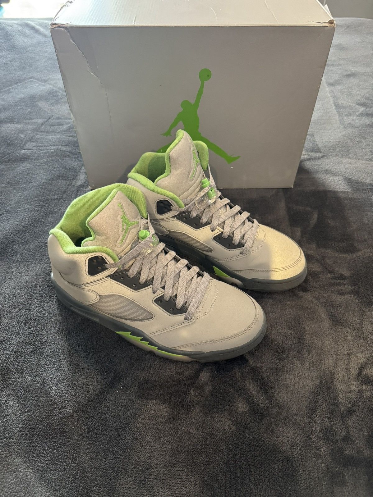 Jordan Brand Jordan Green bean 5 Size US 8.5 / EU 41-42 - 1 Thumbnail